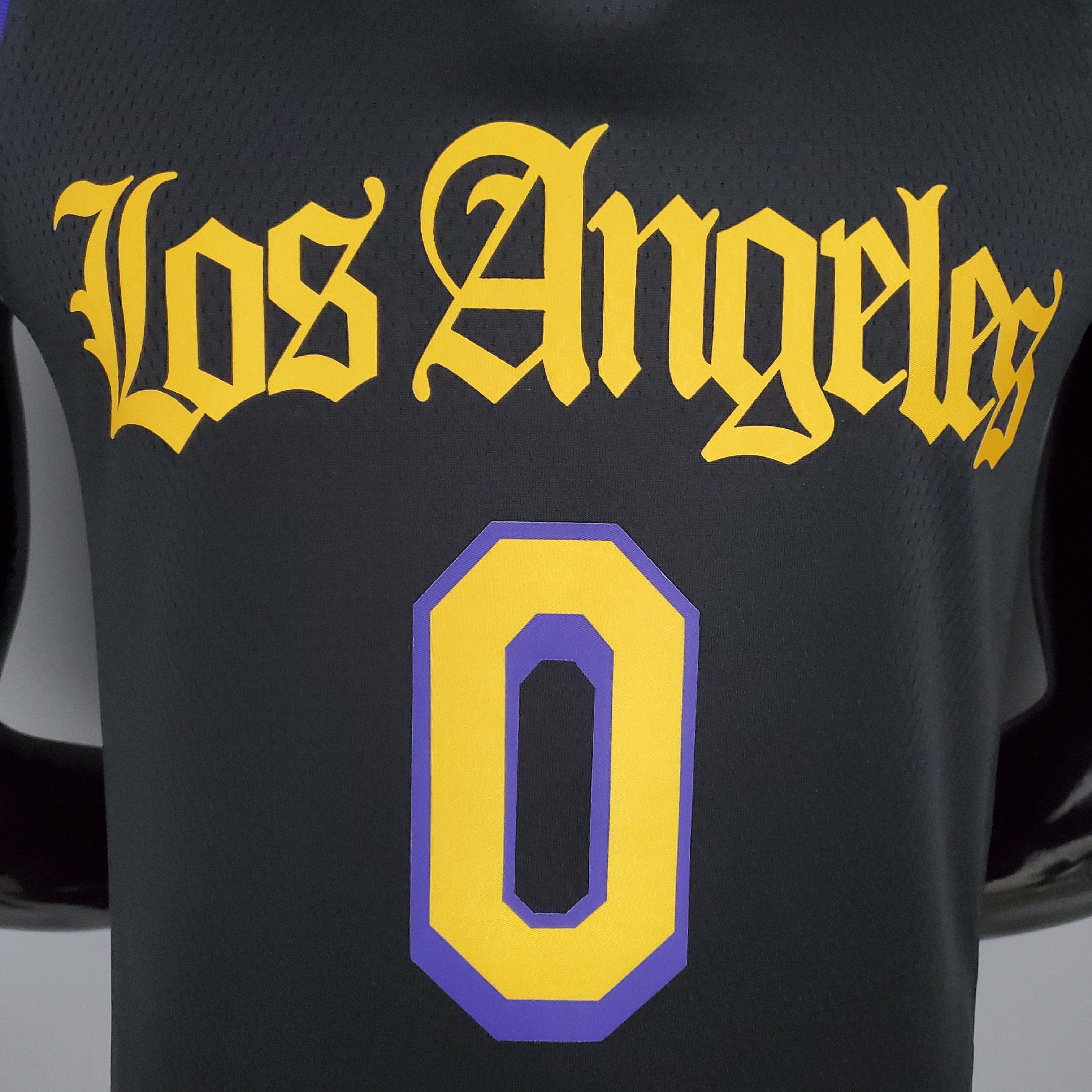 2021 YOUNG#0 Los Angeles Lakers Black Latin Black NBA Jersey High Quality Name and Number Print - leoleo123123