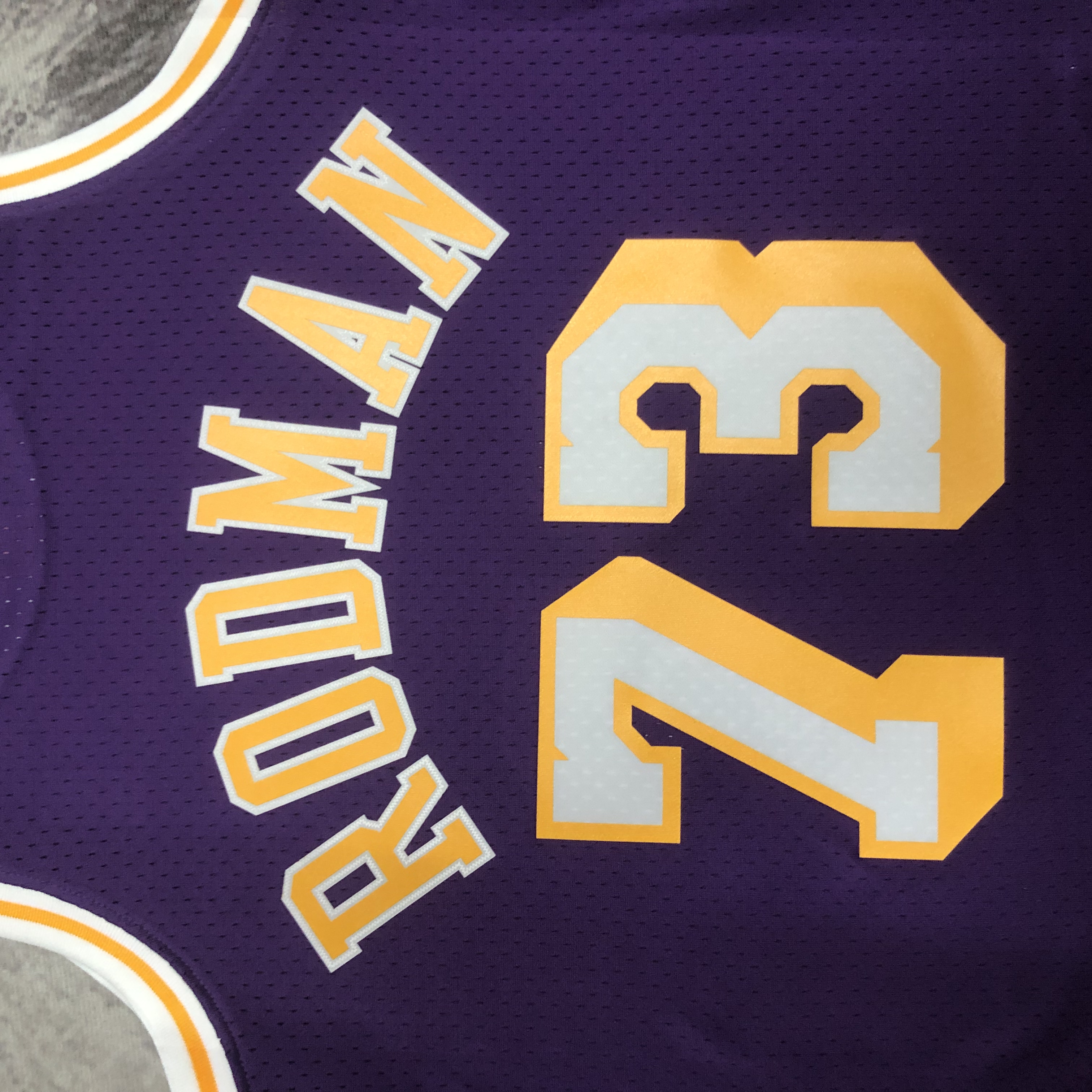 NBA Men Season 98-99 Los Angeles Lakers Purple #73 RODMAN Jersey High Quality Name and Number Print - leoleo123123