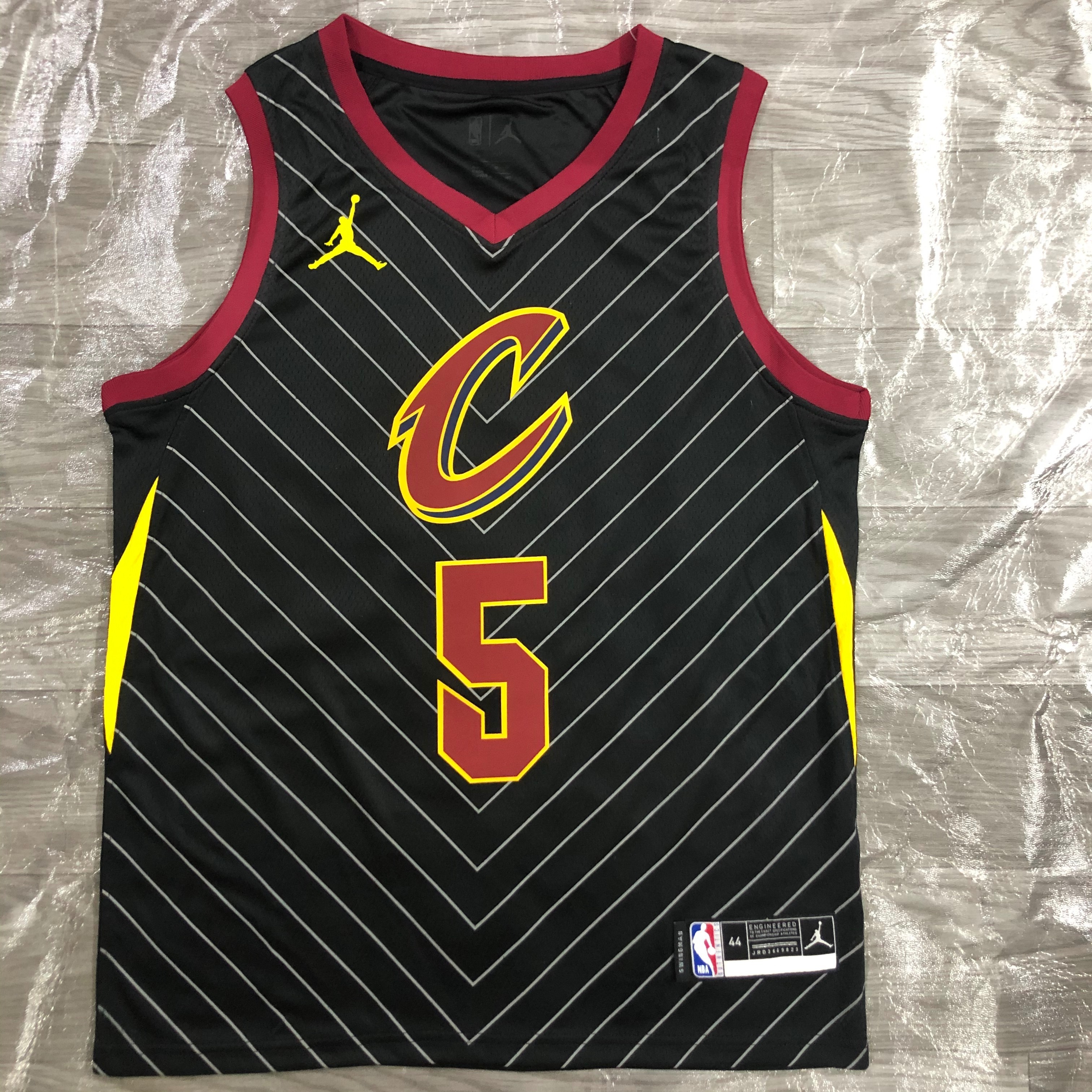 NBA Men Season 2021 Cleveland Cavaliers Black #5 SMITH JR. Jersey High Quality Name and Number Print - leoleo123123