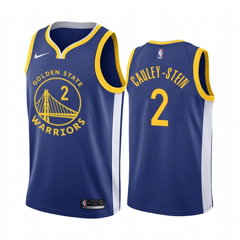 NBA Men Golden State Warriors 19-20 Season Blue #2 CAULEY-STEIN Jersey High Quality Name and Number Print - leoleo123123