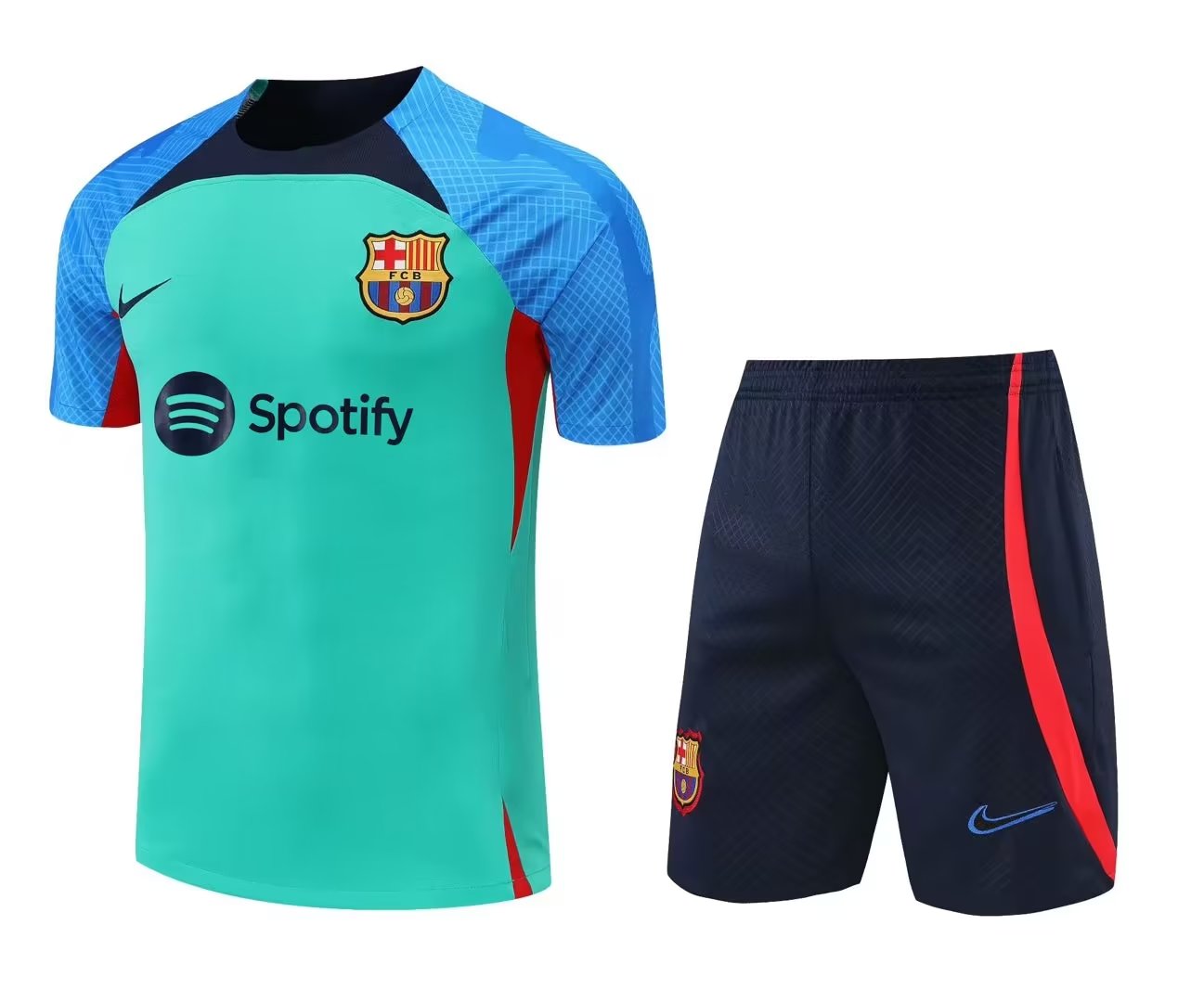 22/23 Barcelona Green Training Set Jersey - leoleo123123