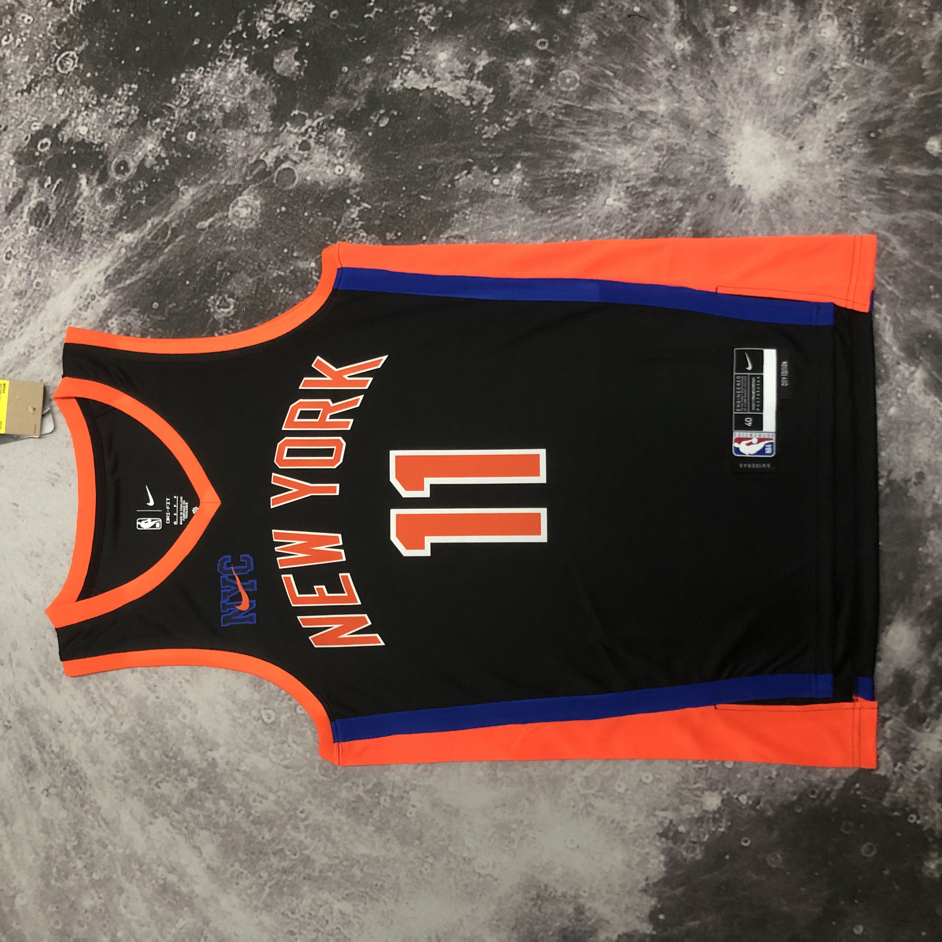 NBA Men 2023 New York Knicks Black #11 BRUNSON Jersey High Quality Name and Number Print - leoleo123123
