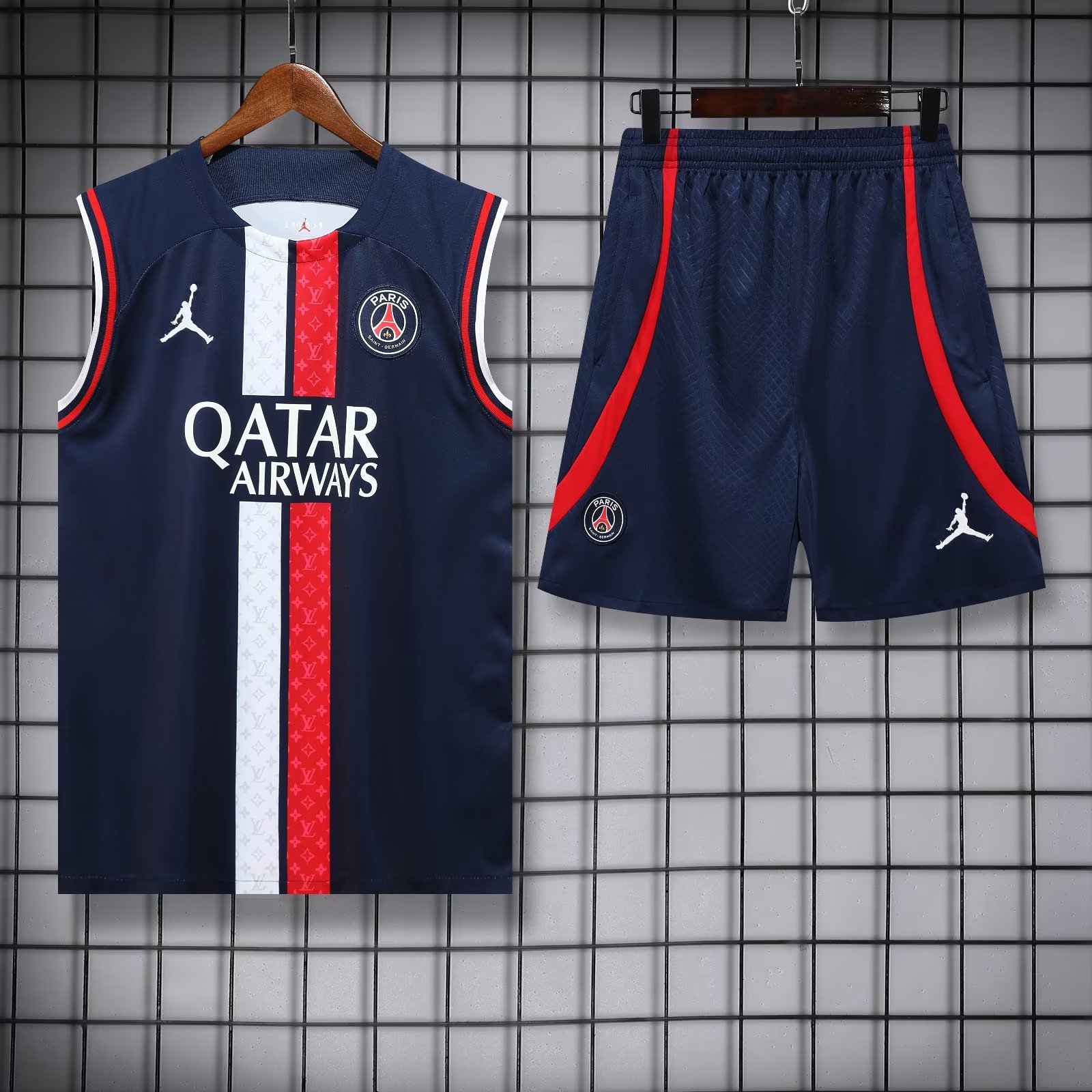 23/24 PSG Jordan BlueTraining Vest Training suit - leoleo123123