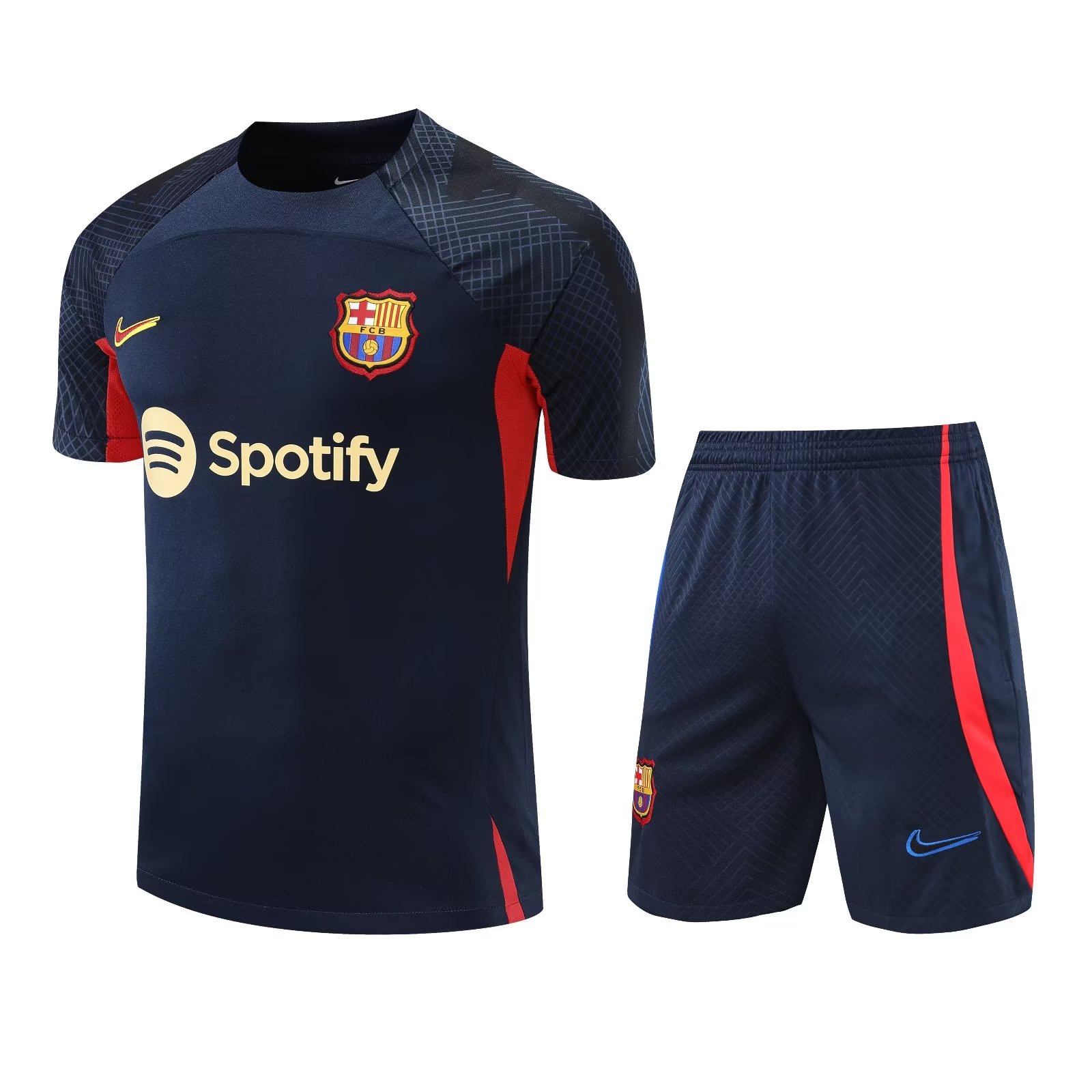 22/23 Barcelona Dark Blue Vest Training Tracksuit - leoleo123123