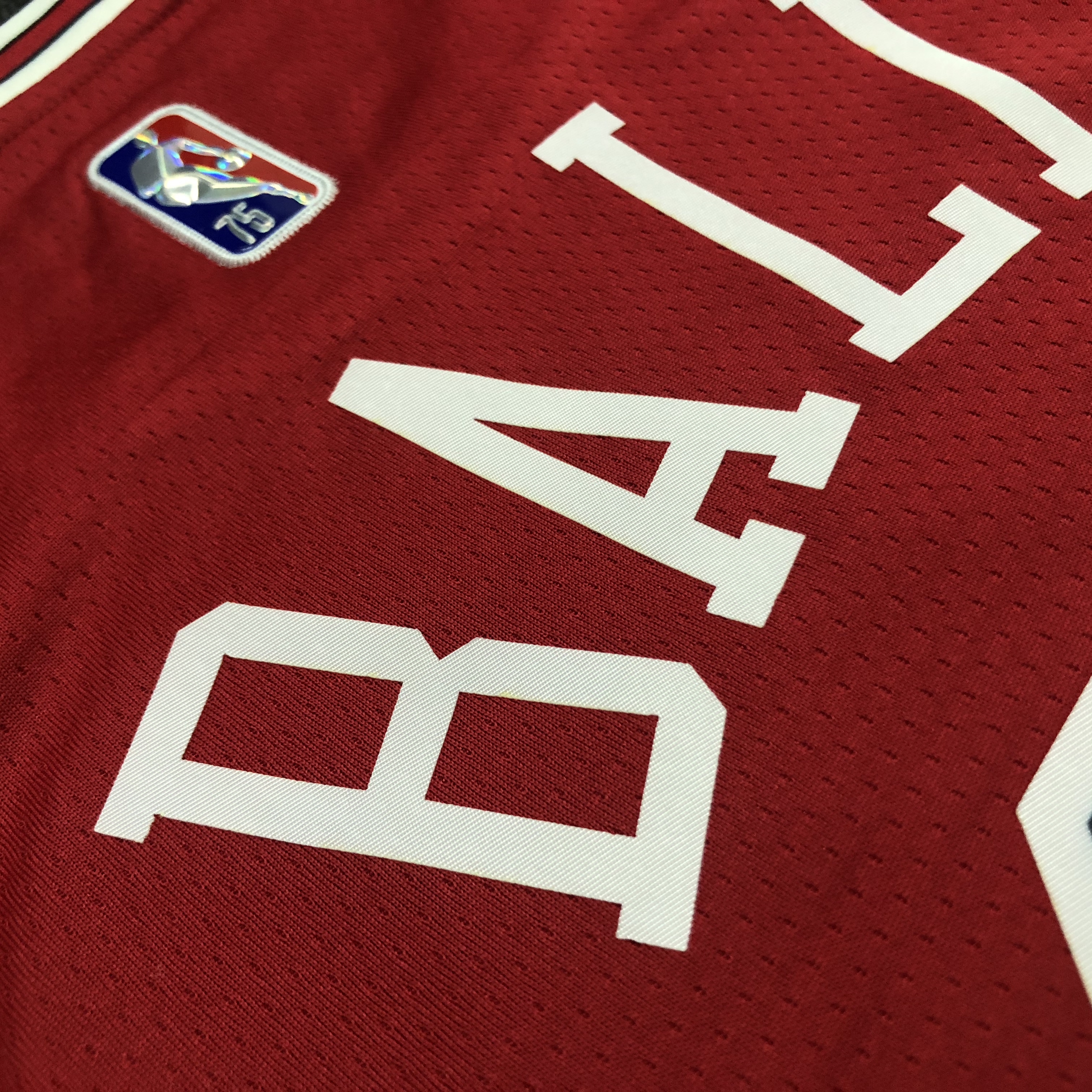 NBA Men 75th Anniversary Chicago Bulls Red #2 BALL Jersey High Quality Name and Number Print - leoleo123123