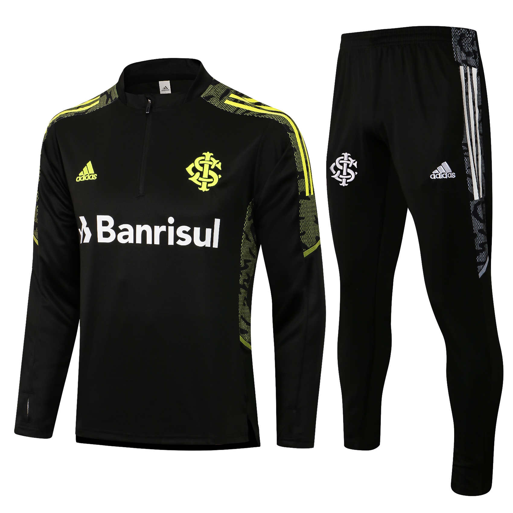 21-22 Flamengo Black with Zipper Sweater Tracksuit Thai Quality - leoleo123123