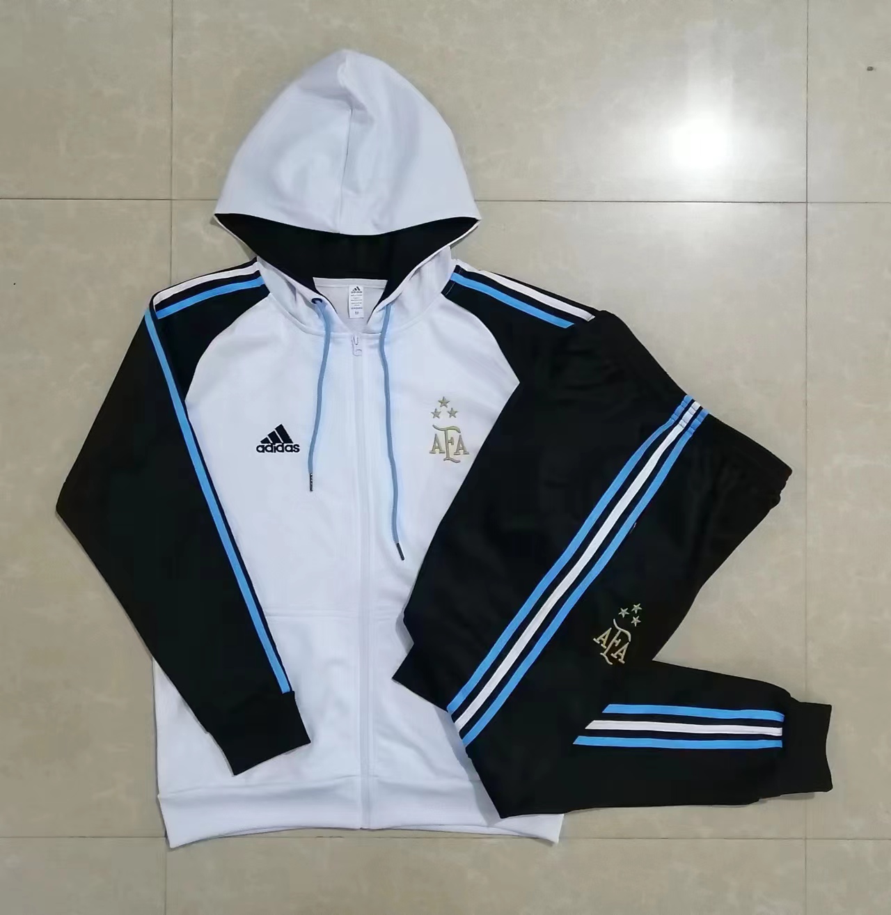 22/23 Argentina White Jacket Tracksuit Thai Quality - leoleo123123