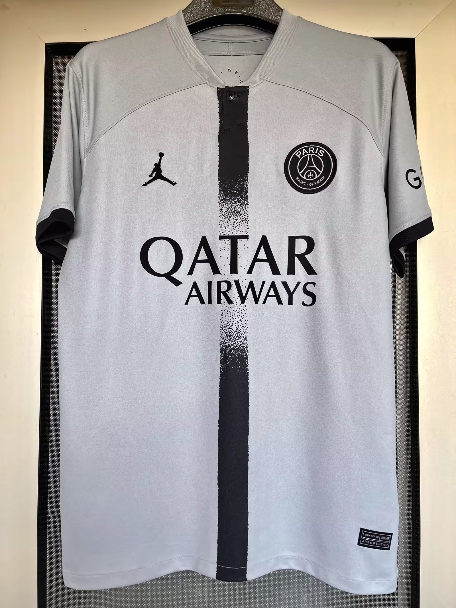 22/23 PSG Away Jordan Jersey Grey Color Fans Version 1:1 Quality - leoleo123123