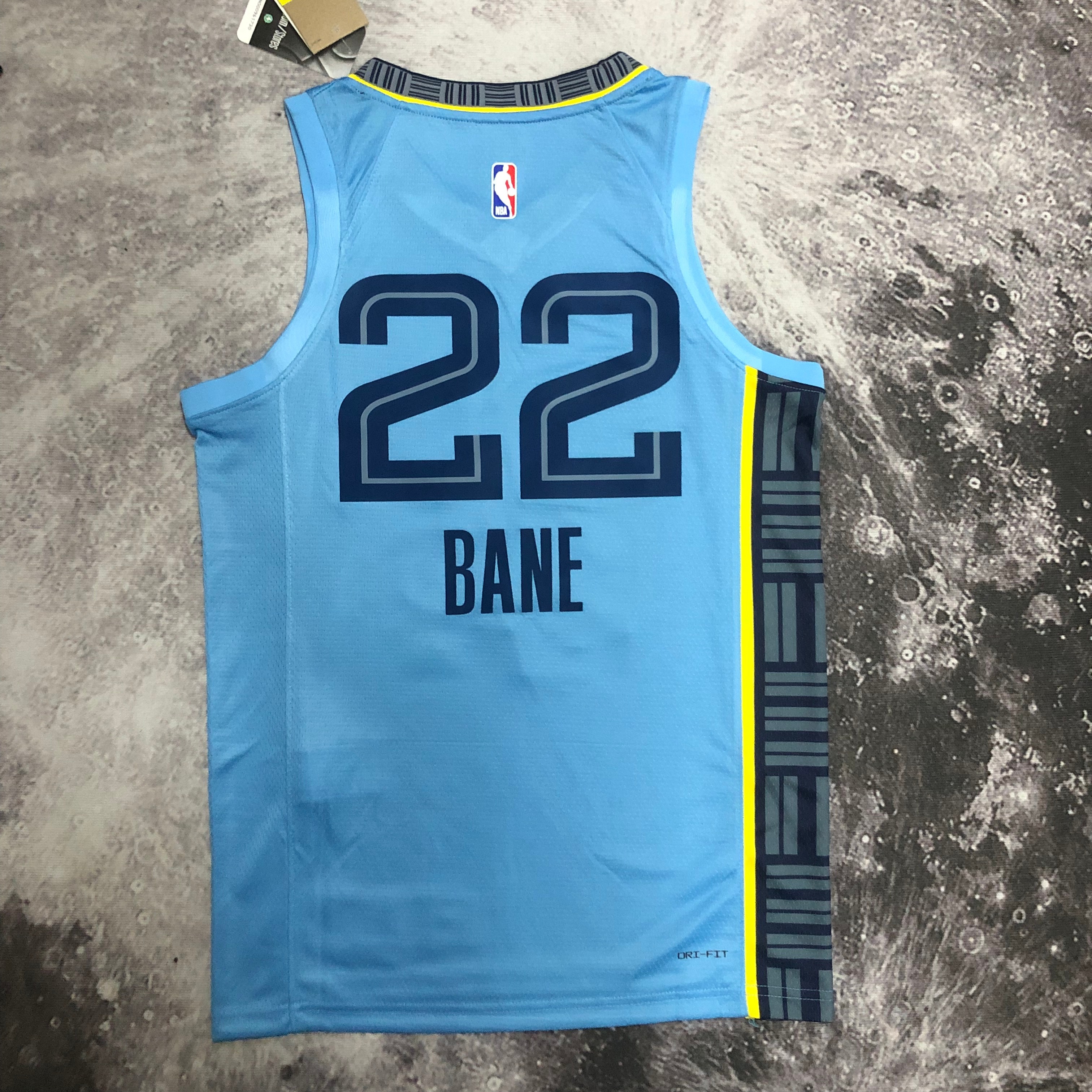 NBA Season 2023 Memphis Grizzlies Blue #22 BANE Jersey High Quality Name and Number Print - leoleo123123