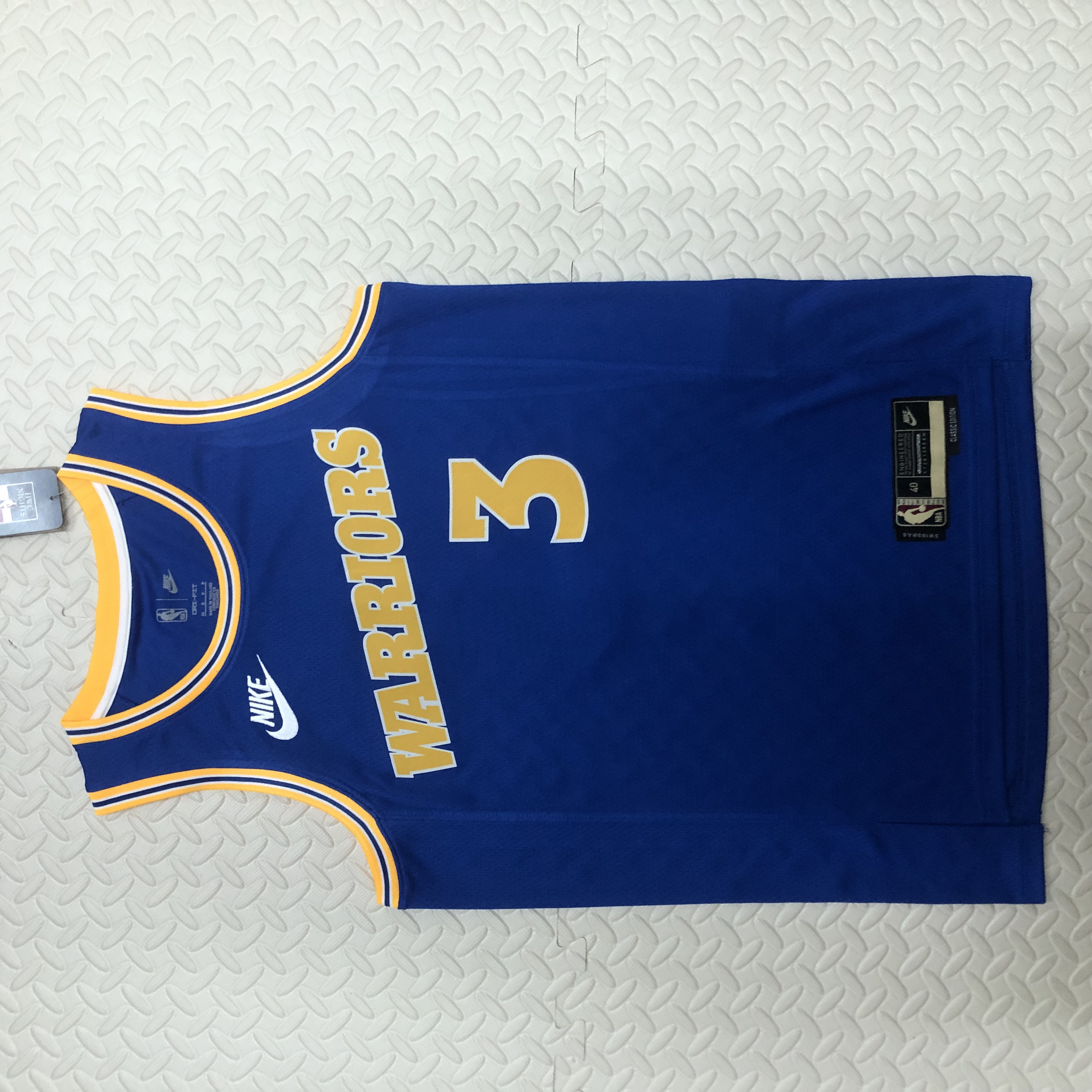 NBA Men Season 2023 Golden State Warriors Blue Retro #3 POOLE Jersey High Quality Name and Number Print - leoleo123123
