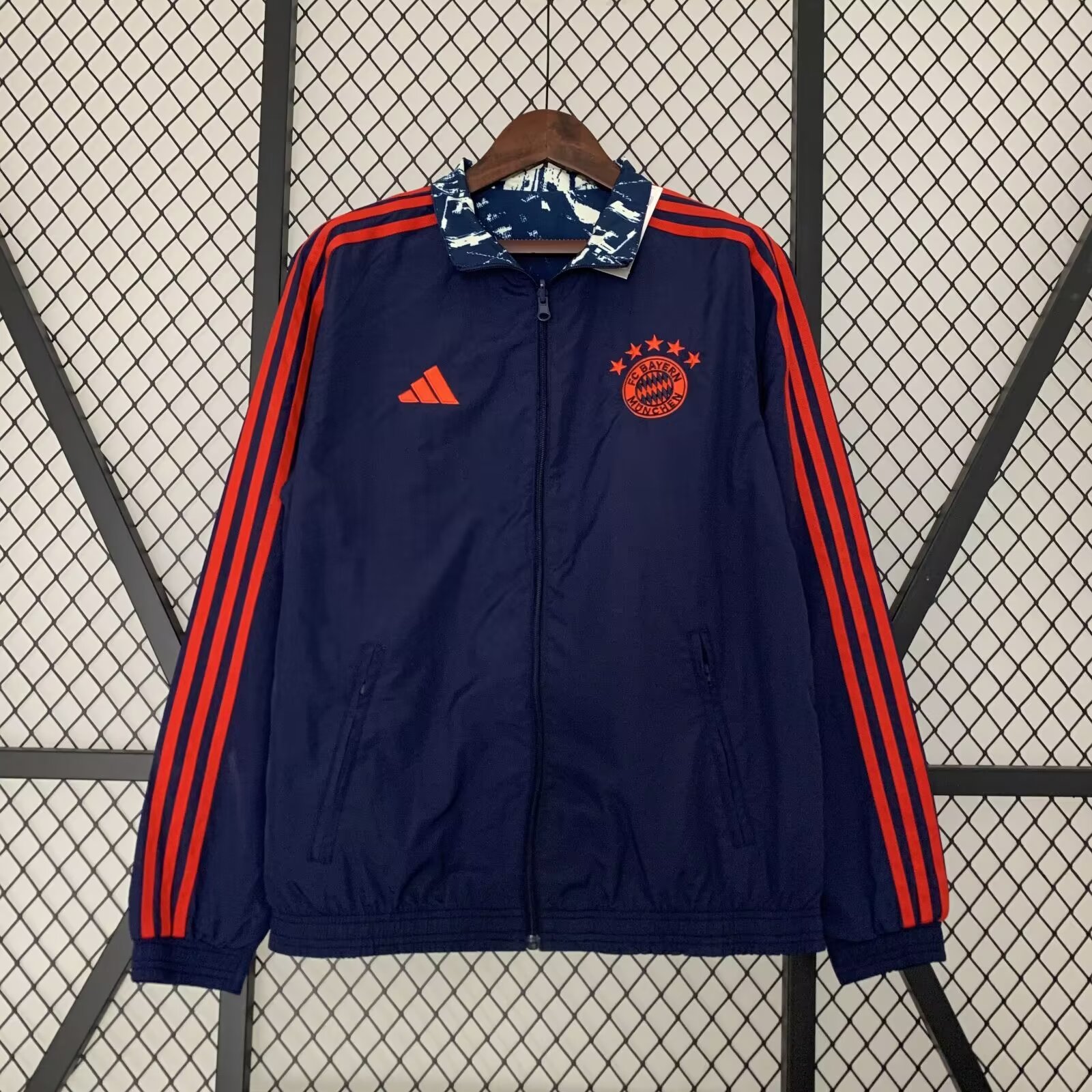 23/24 Bayern Munich Windbreaker Jacket two-sided Jacket Thai Quality - leoleo123123