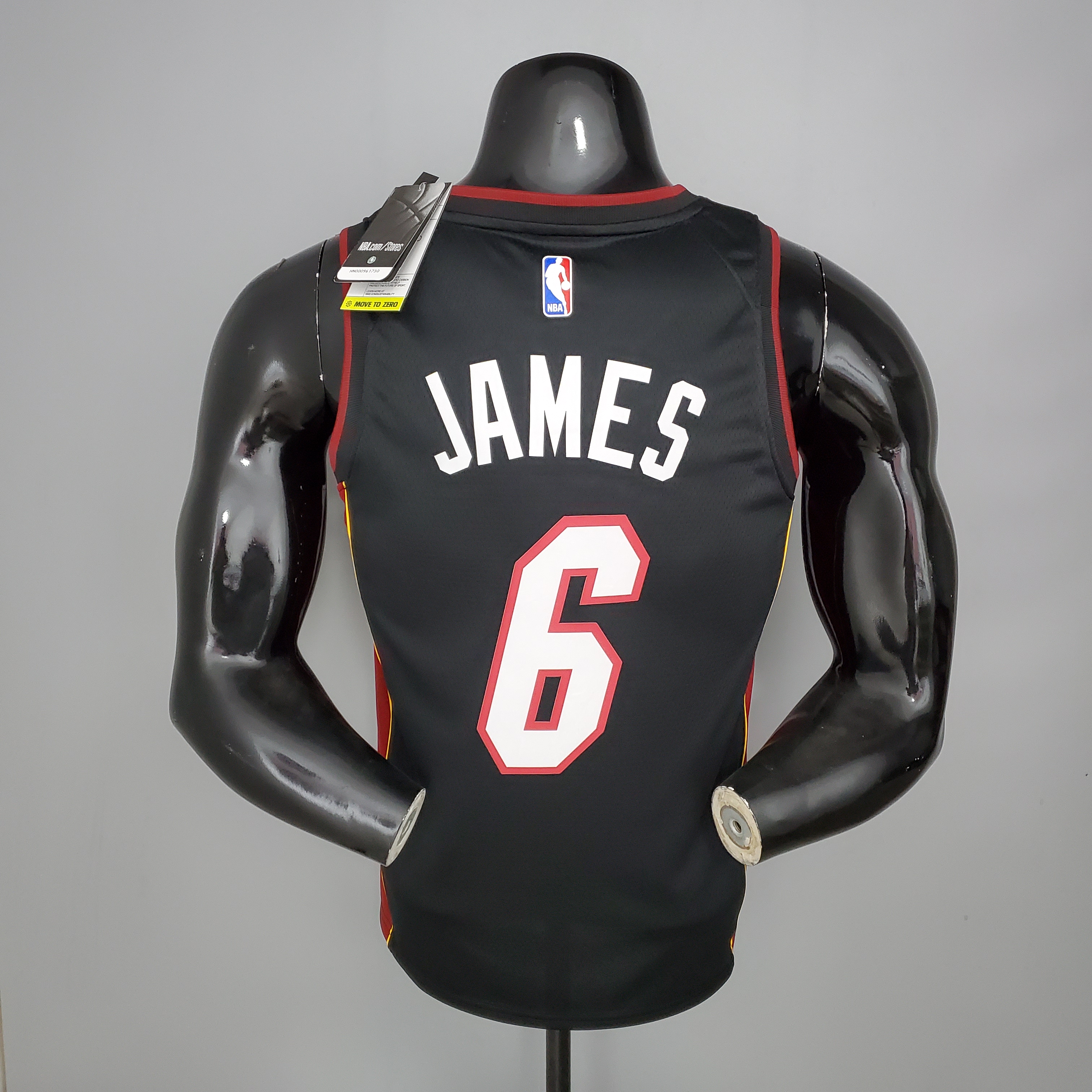 NBA Men Miami Heat Black #6 JAMES Jersey High Quality Name and Number Print - leoleo123123