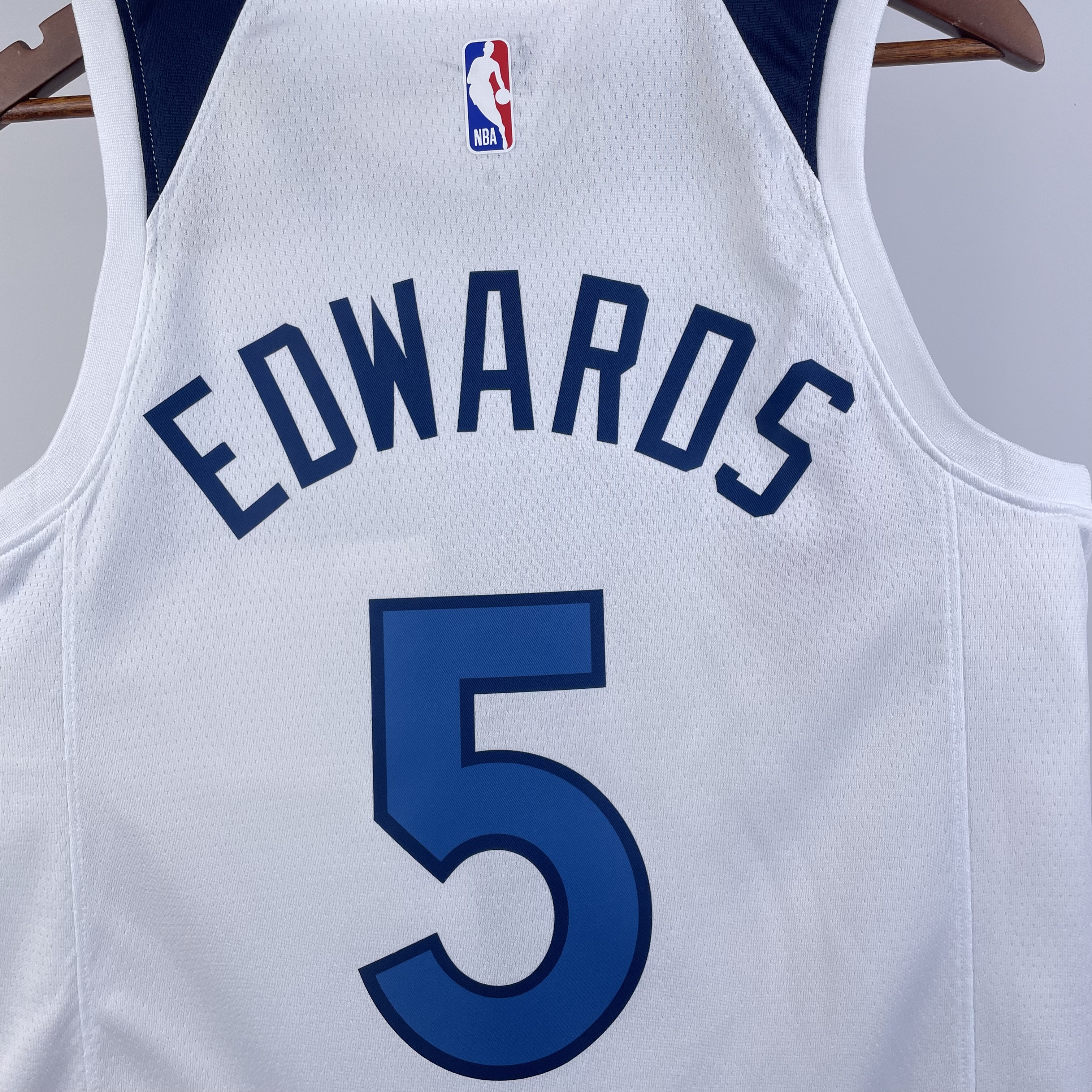 NBA Men 2023 Minnesota Timberwolves White #5 EDWARDS Jersey High Quality Name and Number Print - leoleo123123