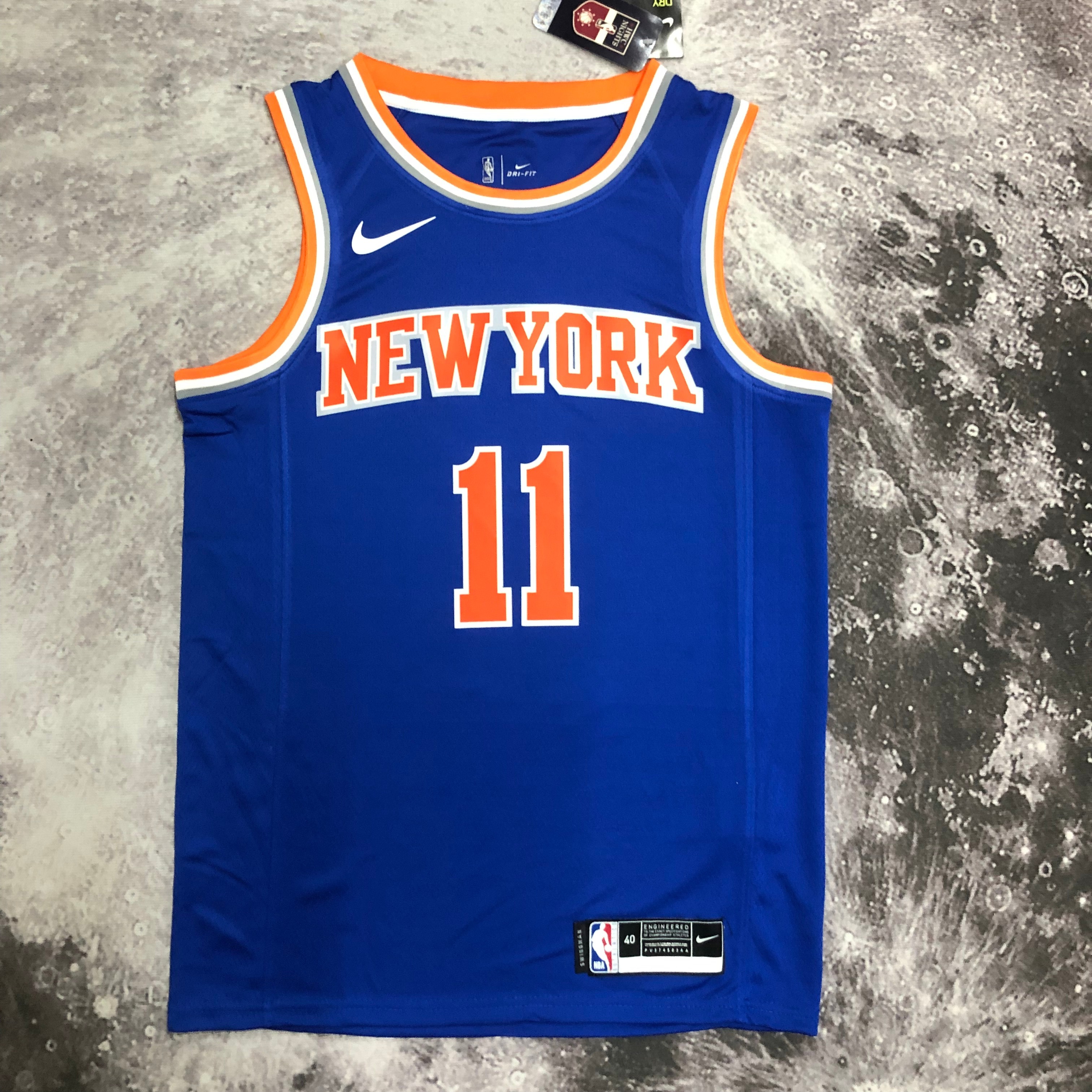 NBA Men New York Knicks Blue #11 BRUNSON Jersey High Quality Name and Number Print - leoleo123123