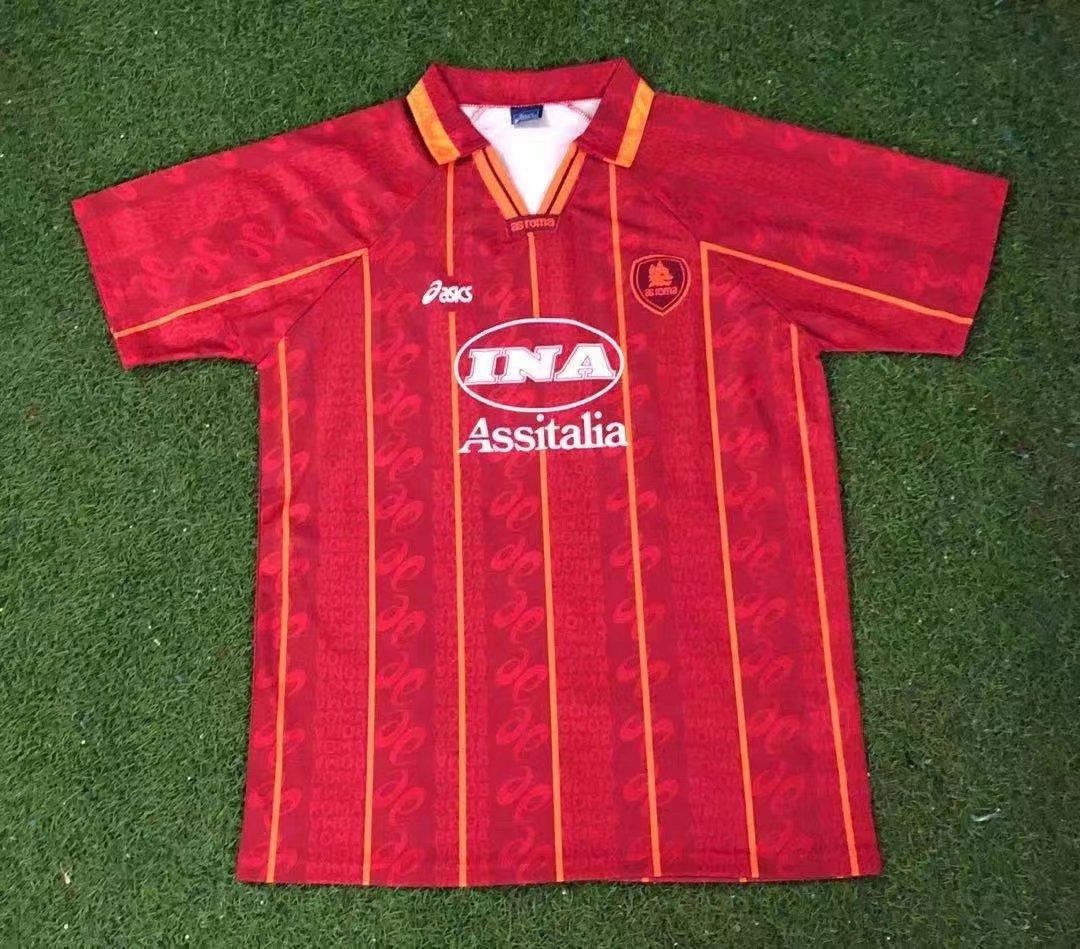 96/97 Roma Home Retro Jersey - leoleo123123