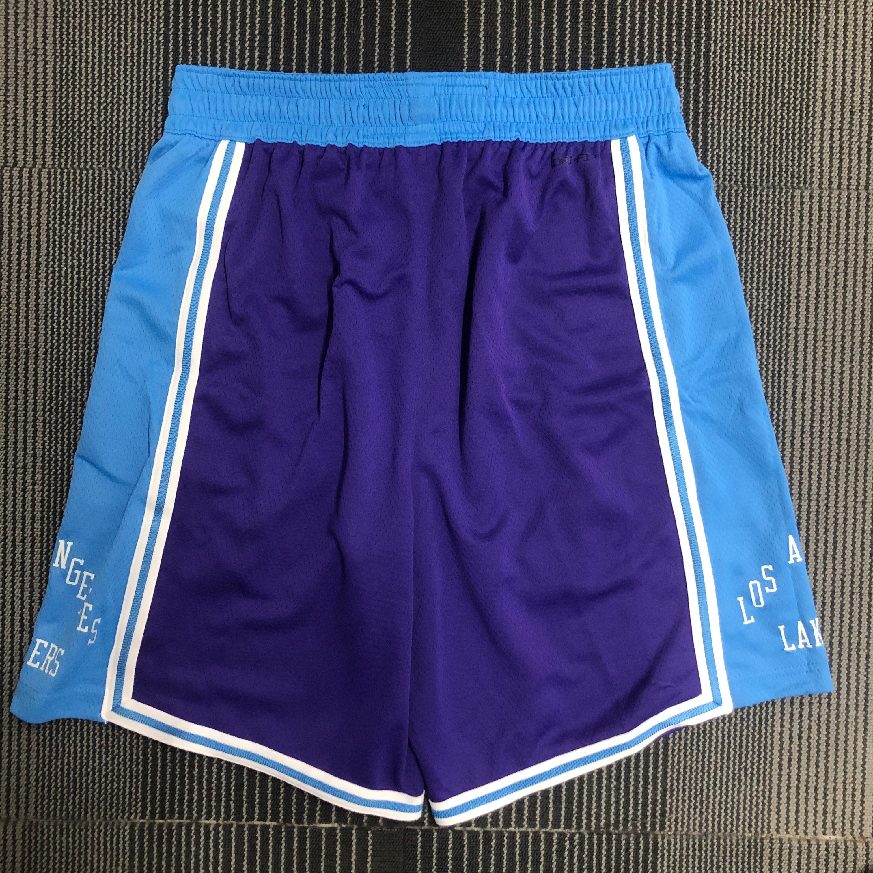 NBA Season 2022 75th Anniversary Los Angeles Lakers Purple Pant High Quality Name and Number Print - leoleo123123