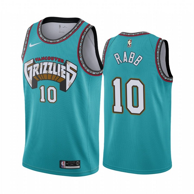 NBA Men Memphis Grizzlies Retro Green #10 RABB Jersey High Quality Name and Number Print - leoleo123123