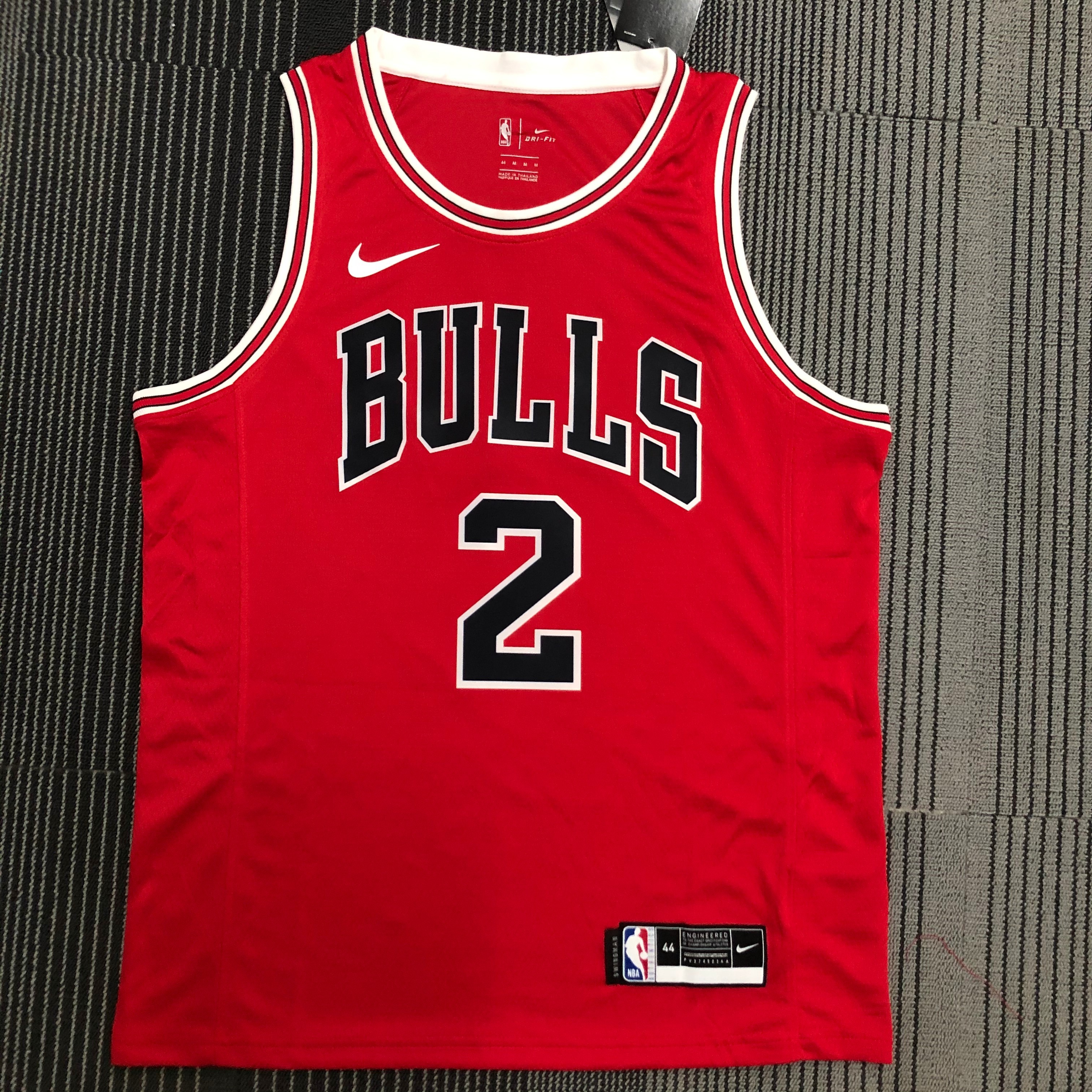 NBA Men Chicago Bulls Red #2 BALL Jersey High Quality Name and Number Print - leoleo123123