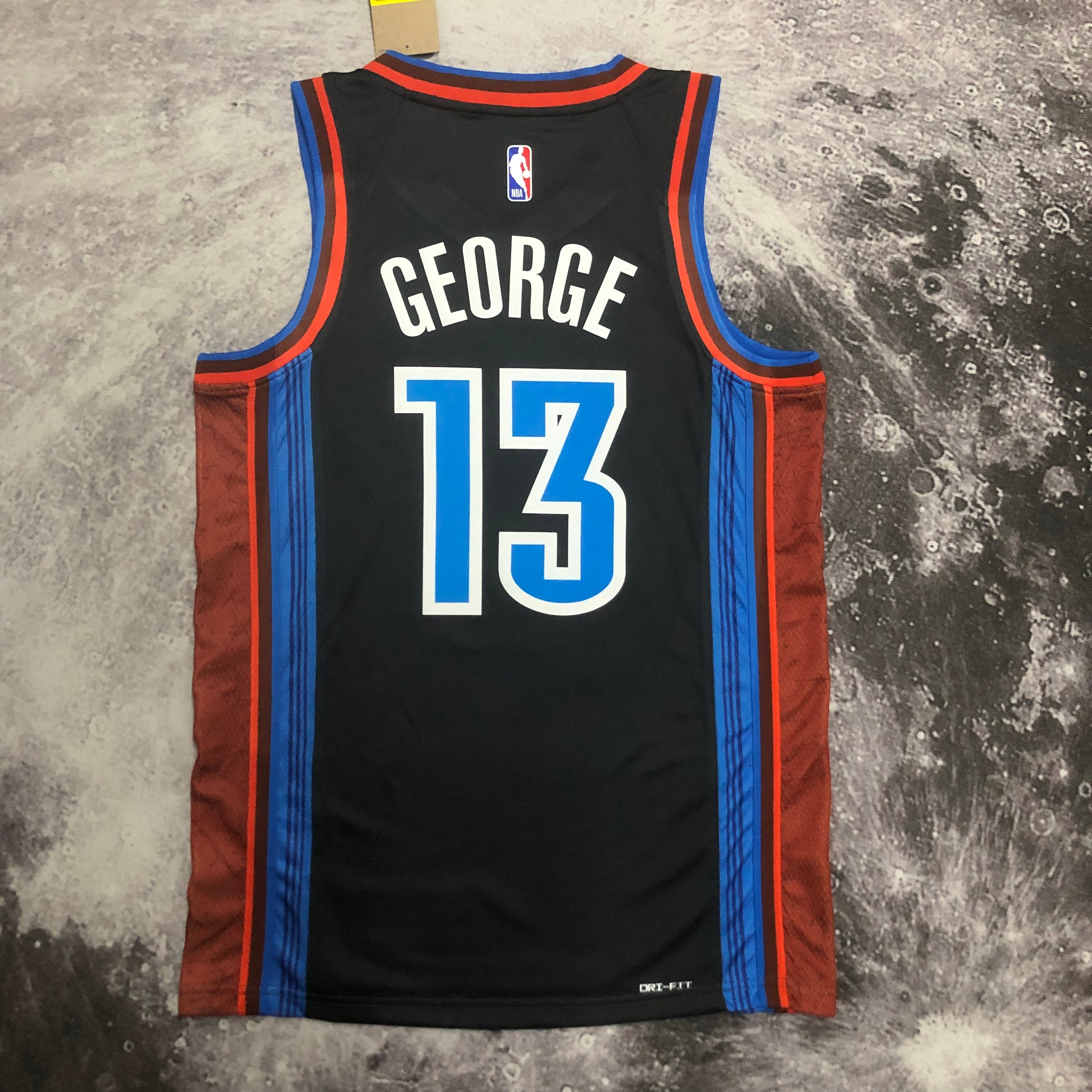 NBA New Season 2023 Men Oklahoma City Thunder Black #13 GEORGE Jersey High Quality Name and Number Print - leoleo123123