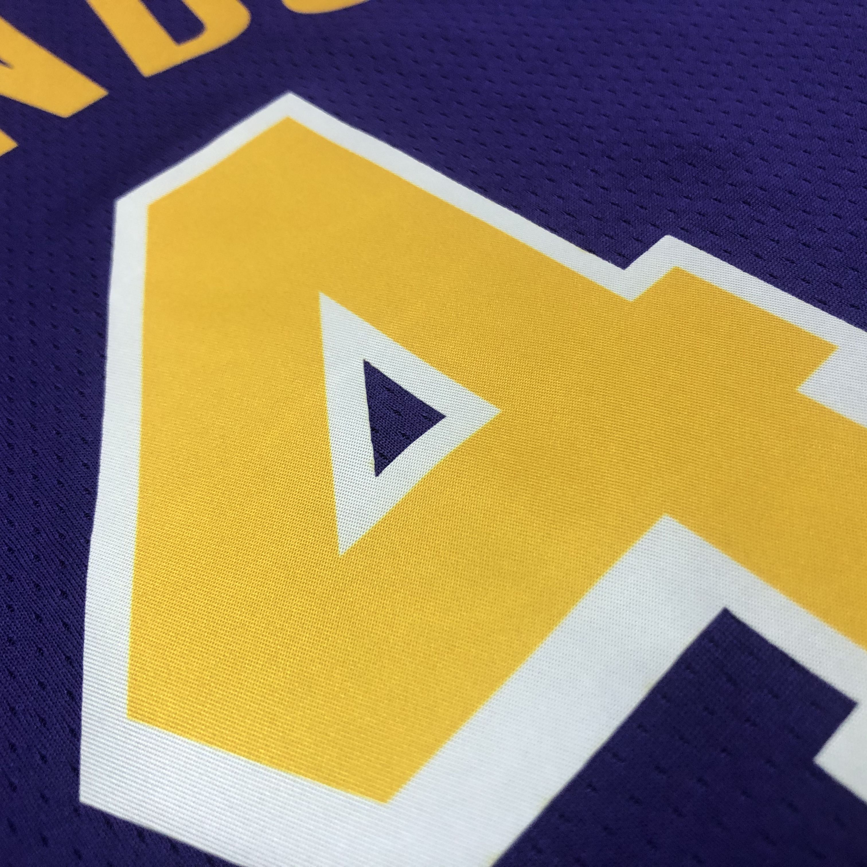 NBA Men Los Angeles Lakers Purple #4 RONDO Round Neck Jersey High Quality Name and Number Print - leoleo123123