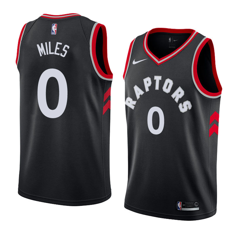 NBA Men Toronto Raptors Black #0 MILES Jersey High Quality Name and Number Print - leoleo123123