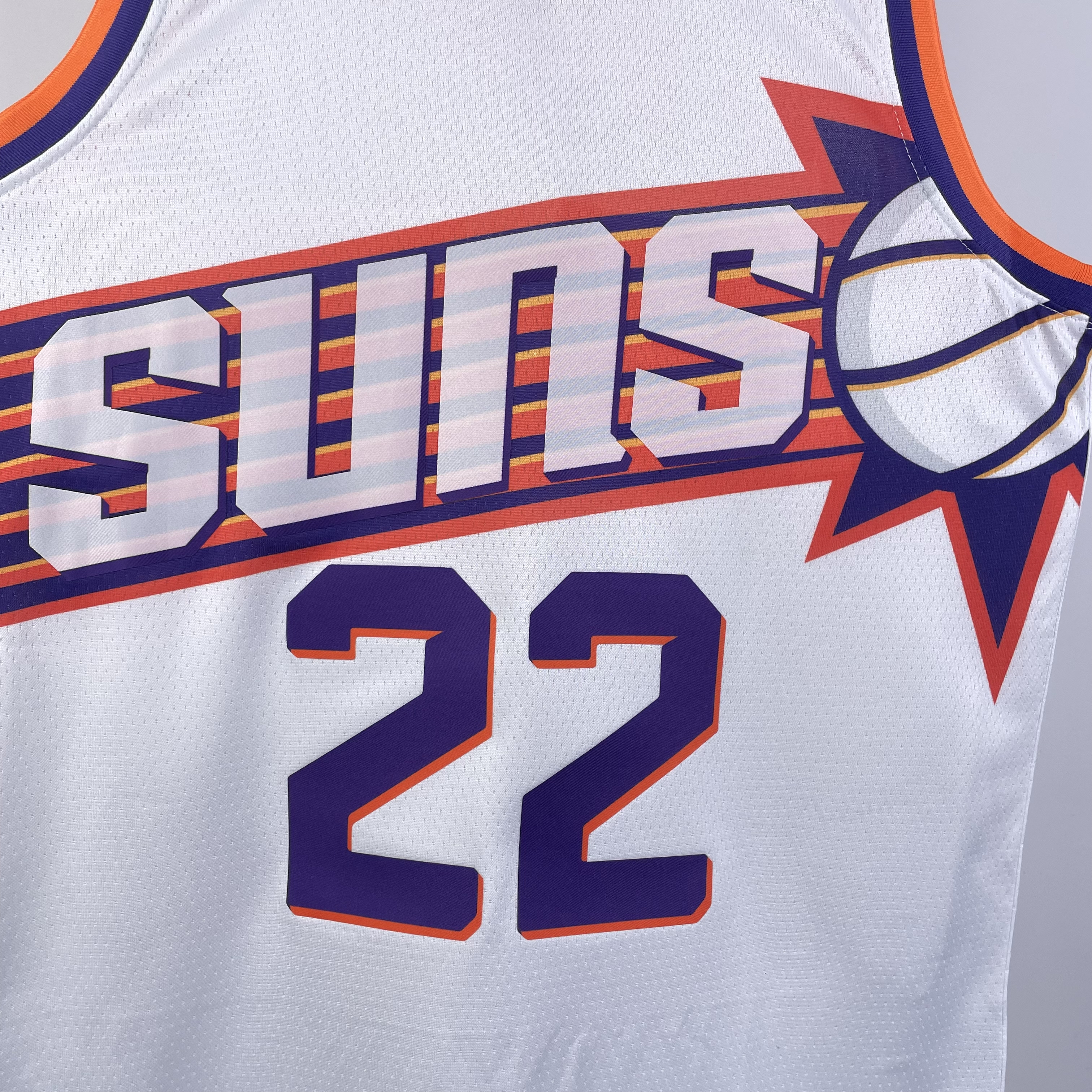 NBA Men 2024 Phoenix Suns White #22 AYTON Jersey High Quality Name and Number Print - leoleo123123