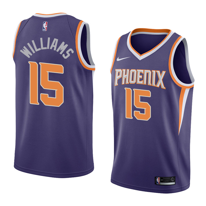 NBA Men Phoenix Suns Purple #15 WILLAMS Jersey High Quality Name and Number Print - leoleo123123