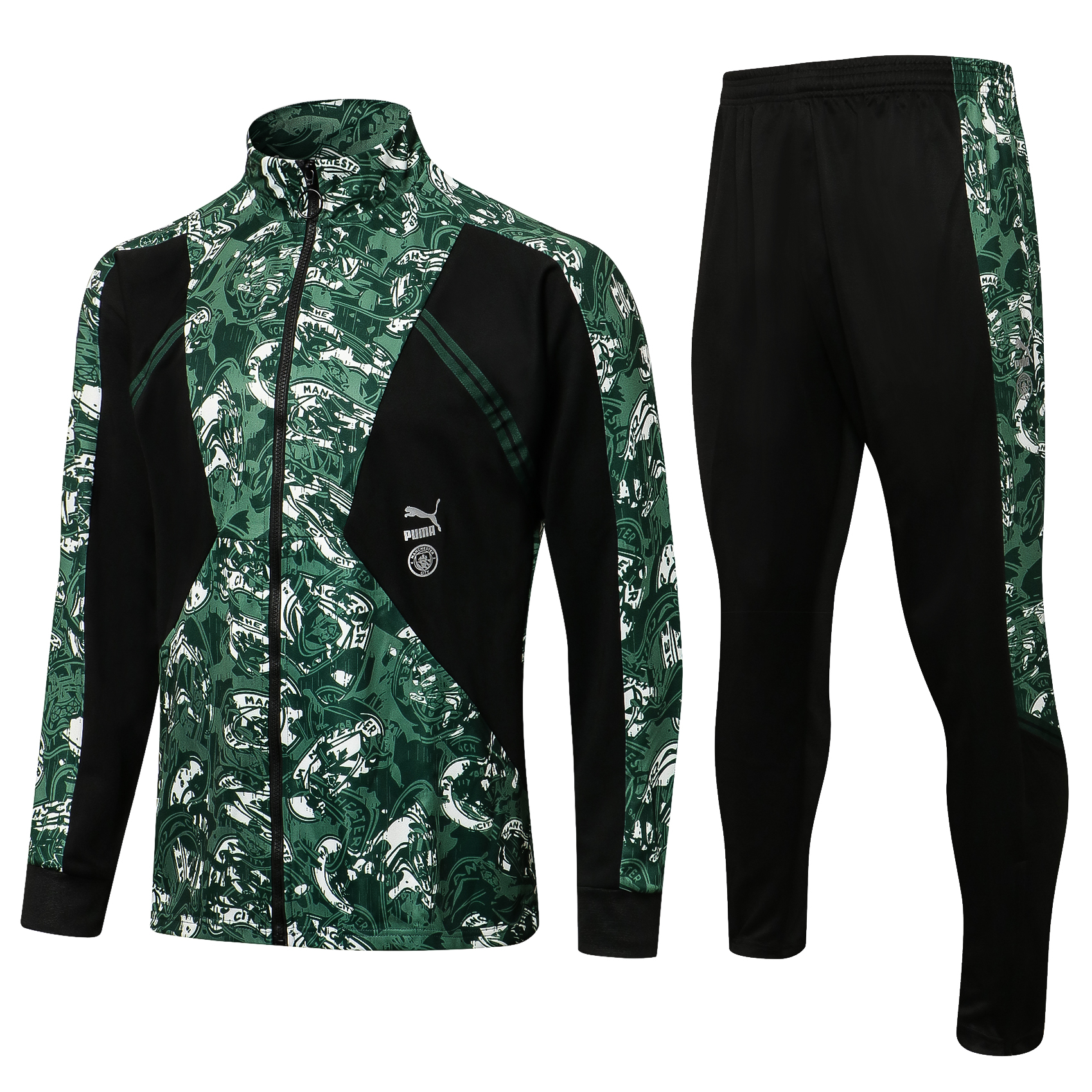 21-22 Man City Green Jacket Tracksuit Thai Quality - leoleo123123