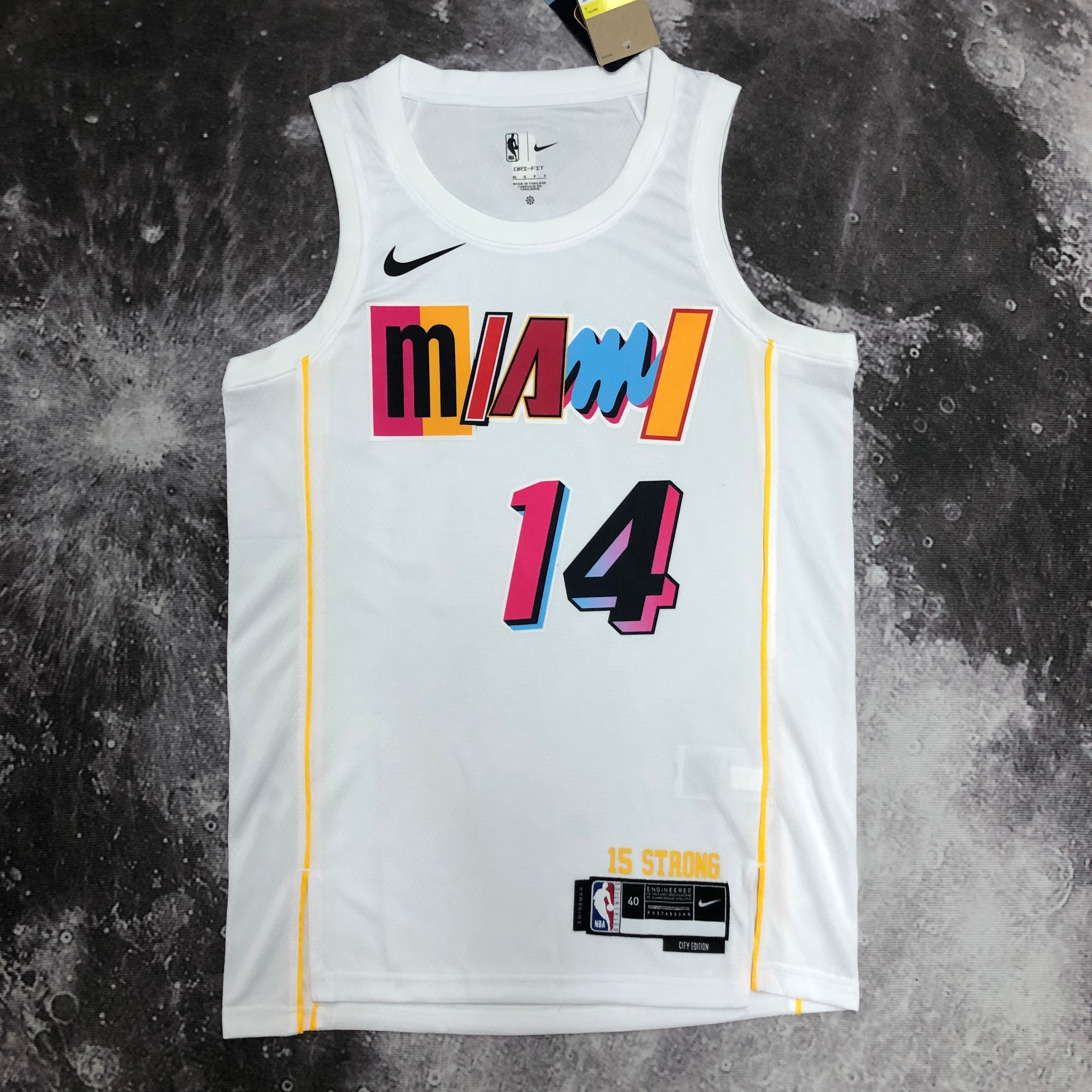 NBA Men Season 2023 Miami Heat White #14 HERRO Jersey High Quality Name and Number Print - leoleo123123