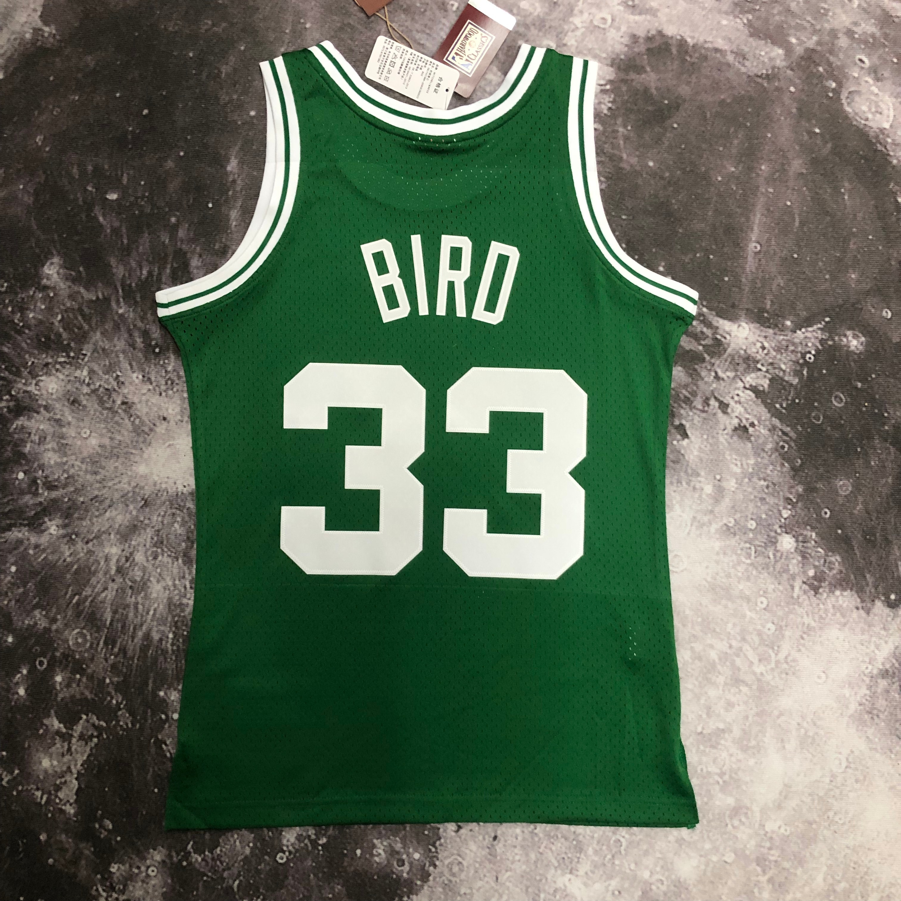 NBA Men Season 85-86 Boston Celtics Retro Green #33 BIRD Jersey High Quality Name and Number Print - leoleo123123