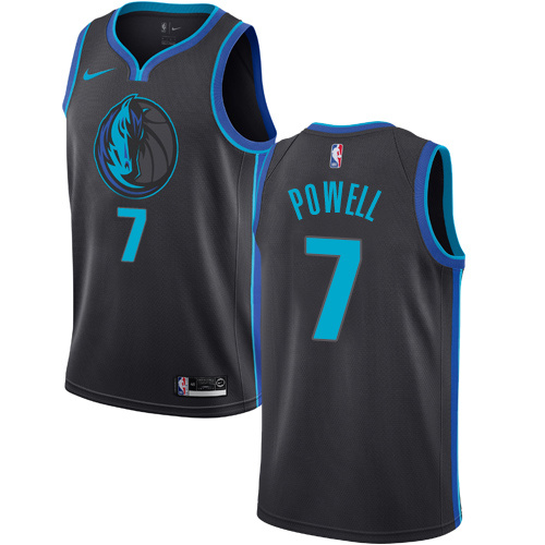 NBA Men Dallas Mavericks Black #7 POWELL Jersey High Quality Name and Number Print - leoleo123123