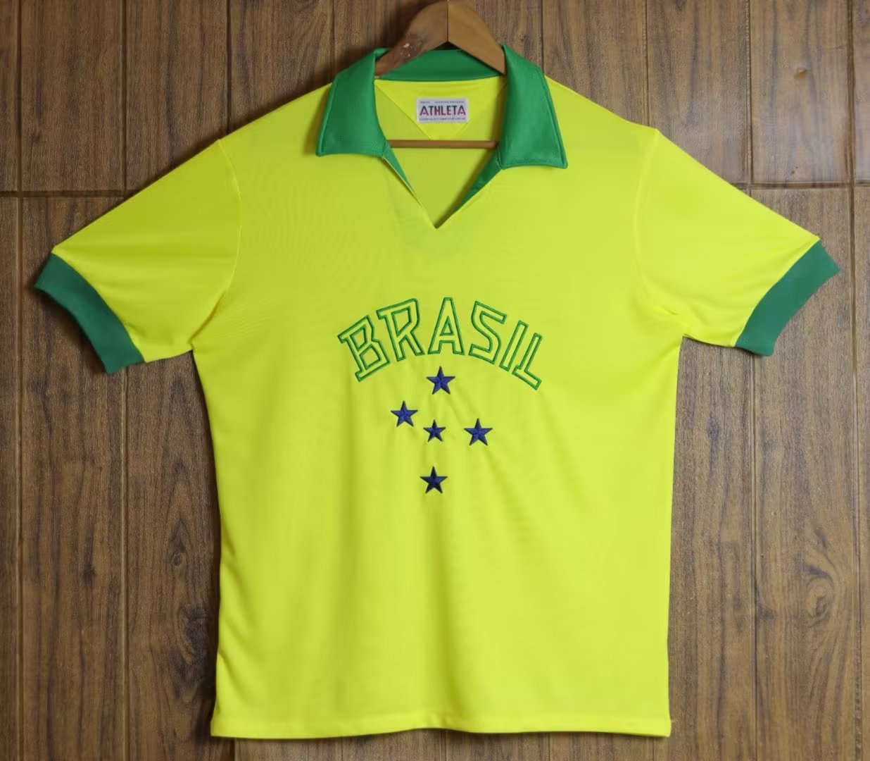 1958 Brazil Home Retro Jersey - leoleo123123