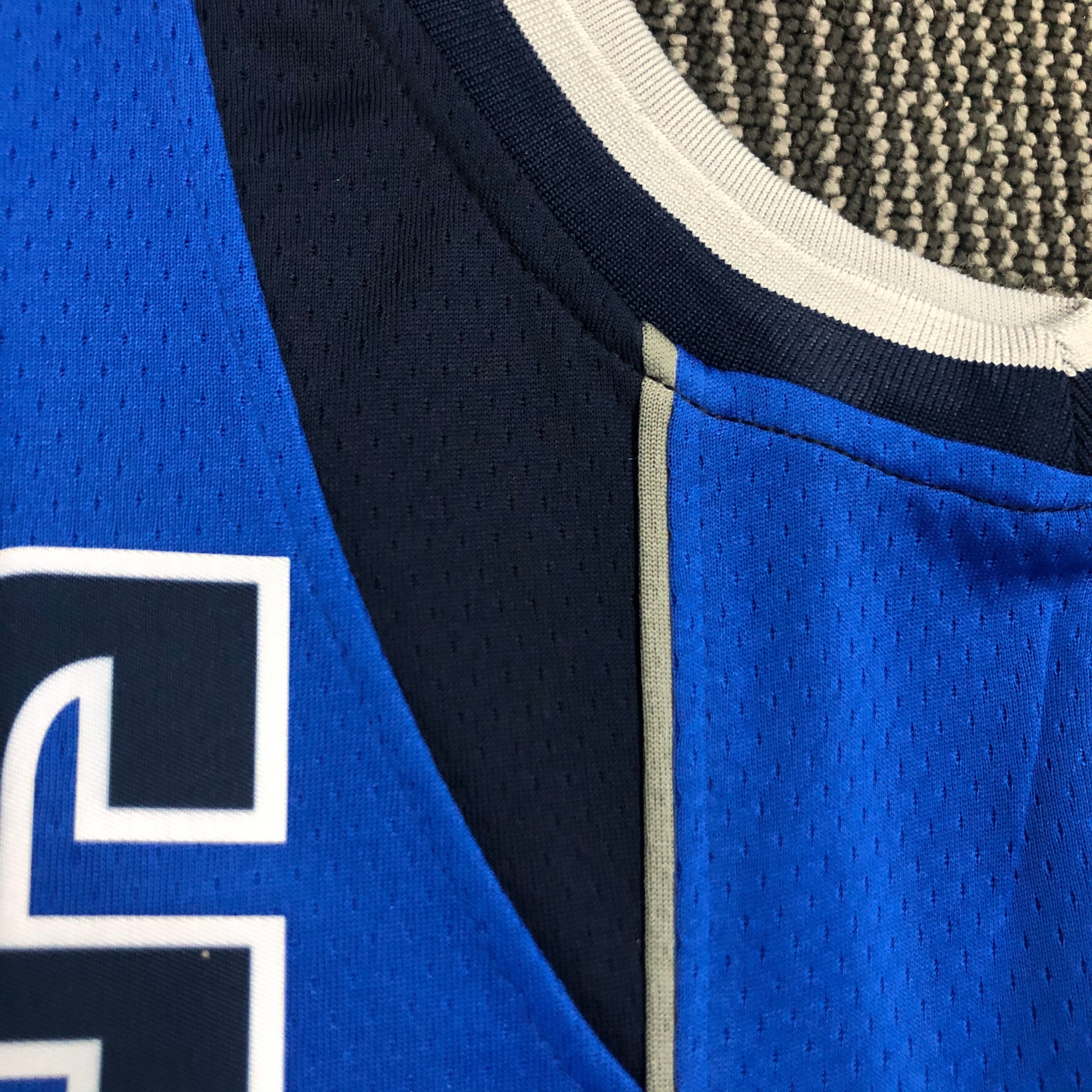 NBA Men 75th Anniversary Dallas Mavericks Blue #77 DONCIC Jersey High Quality Name and Number Print - leoleo123123