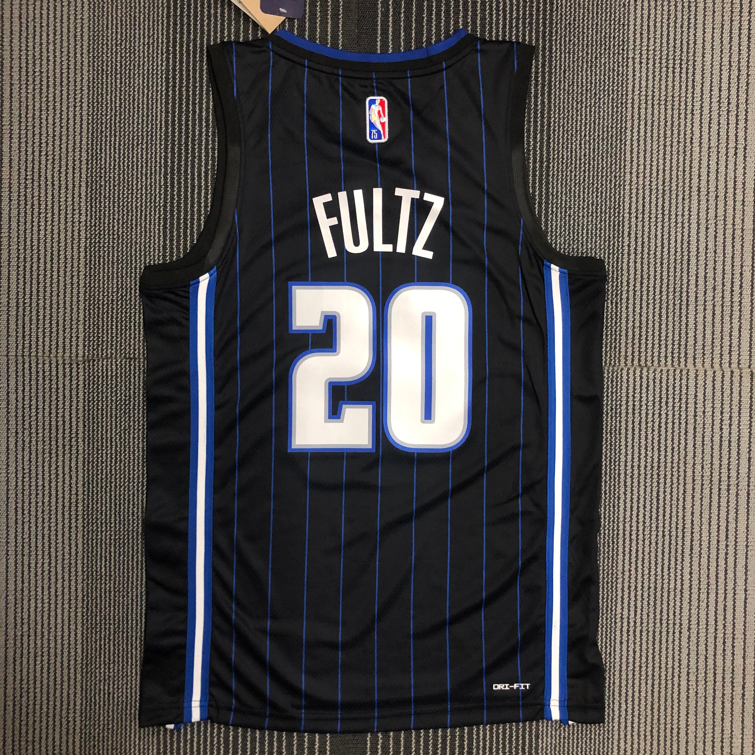 NBA Season 75th Anniversary Orlando Magic #20 FULTZ Black Jersey High Quality Name and Number Print - leoleo123123