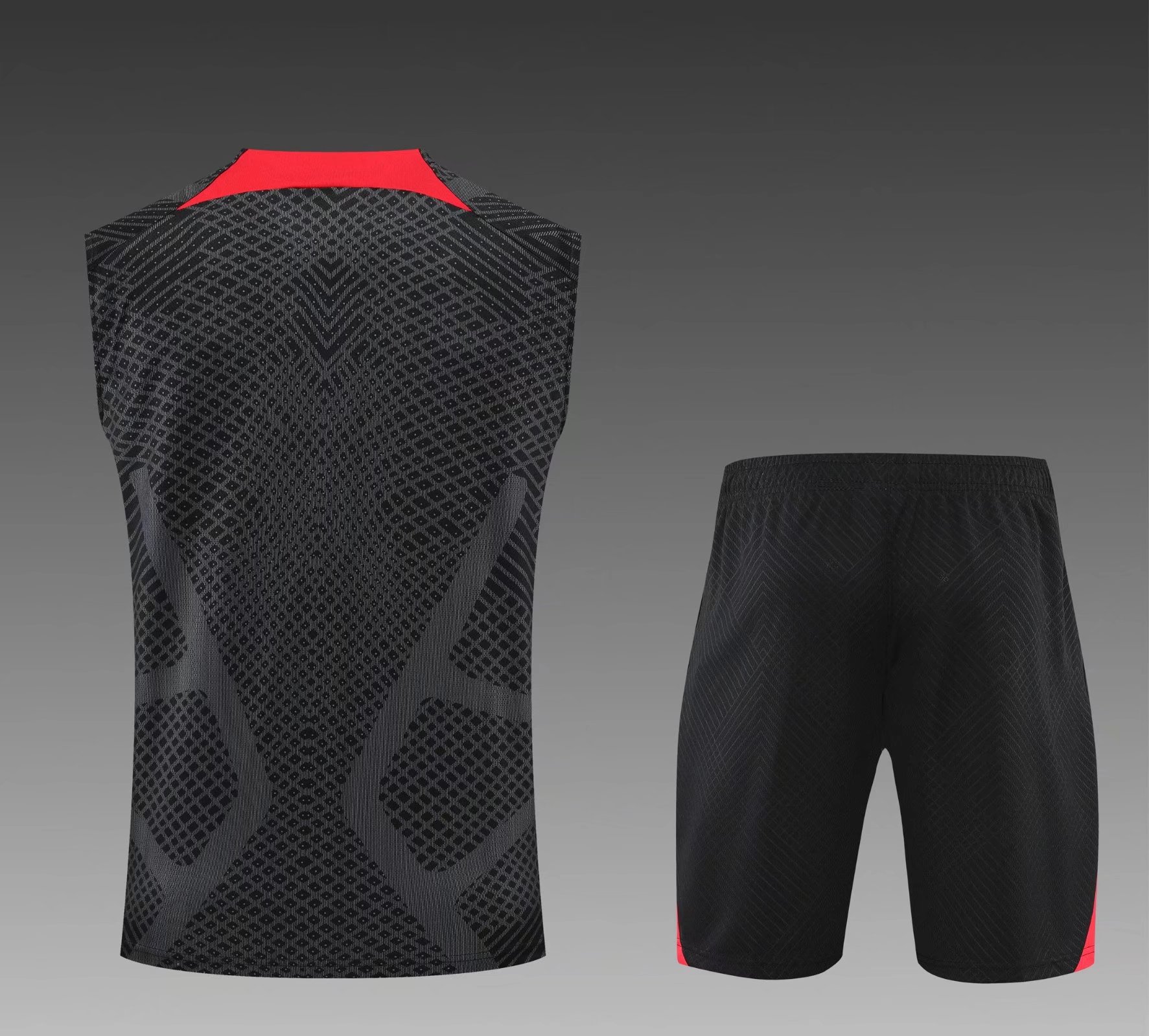 22/23 Liverpool Vest Training suit Black Color - leoleo123123