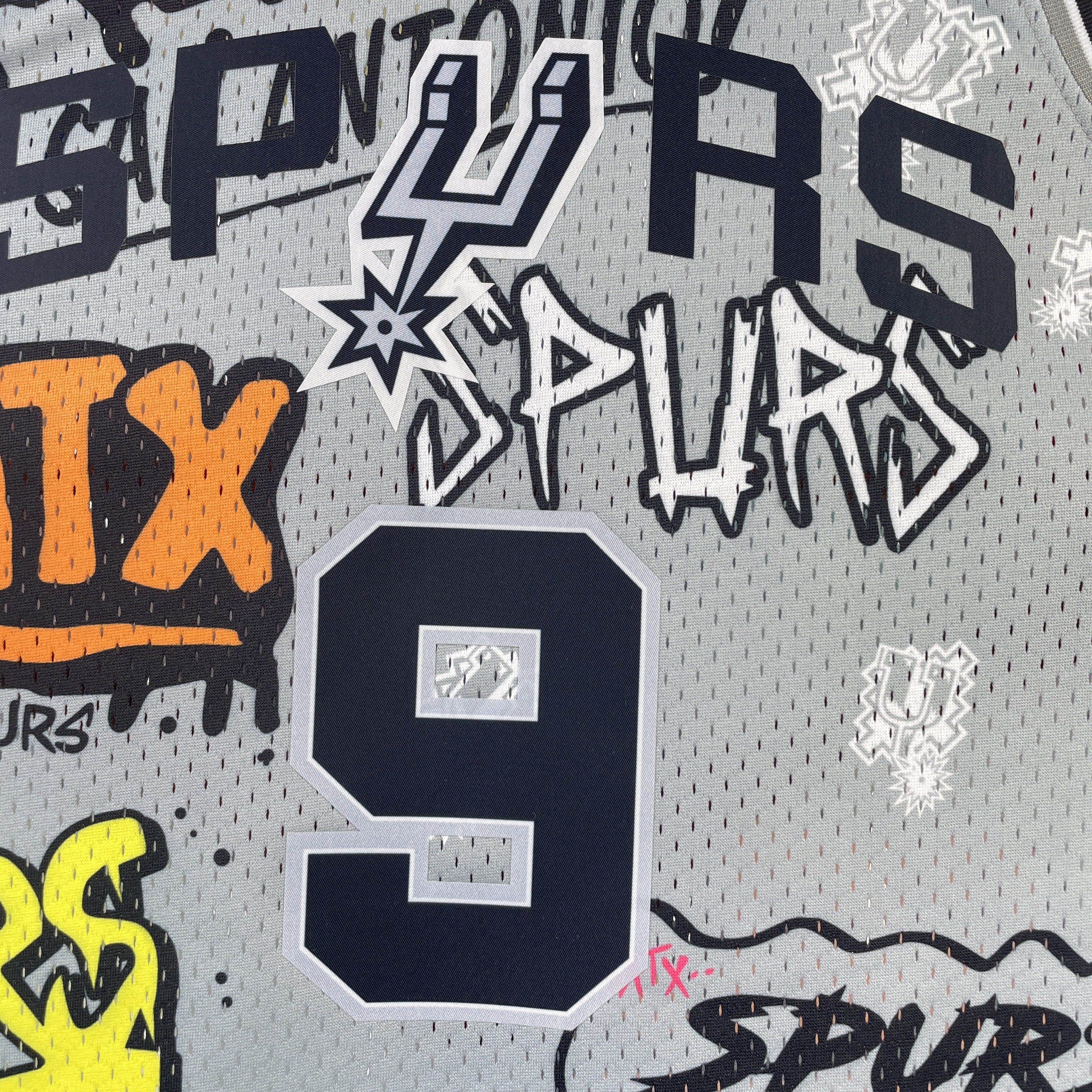 NBA Men 02-03 San Antonio Spurs Grey Retro #9 PARKER Swingman Jersey - leoleo123123