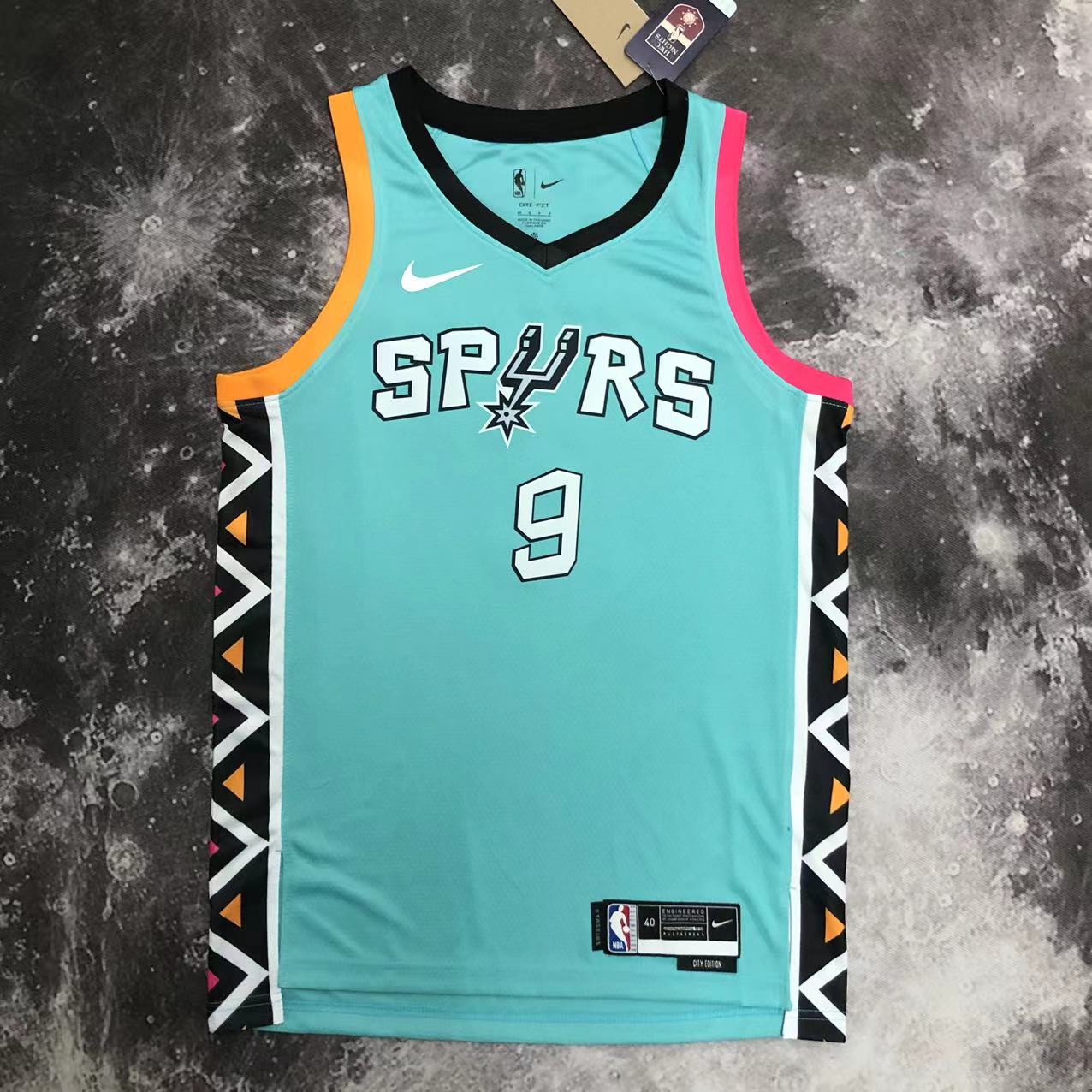 NBA Men 2023 San Antonio Spurs Blue #9 PARKER Jersey High Quality Name and Number Print - leoleo123123