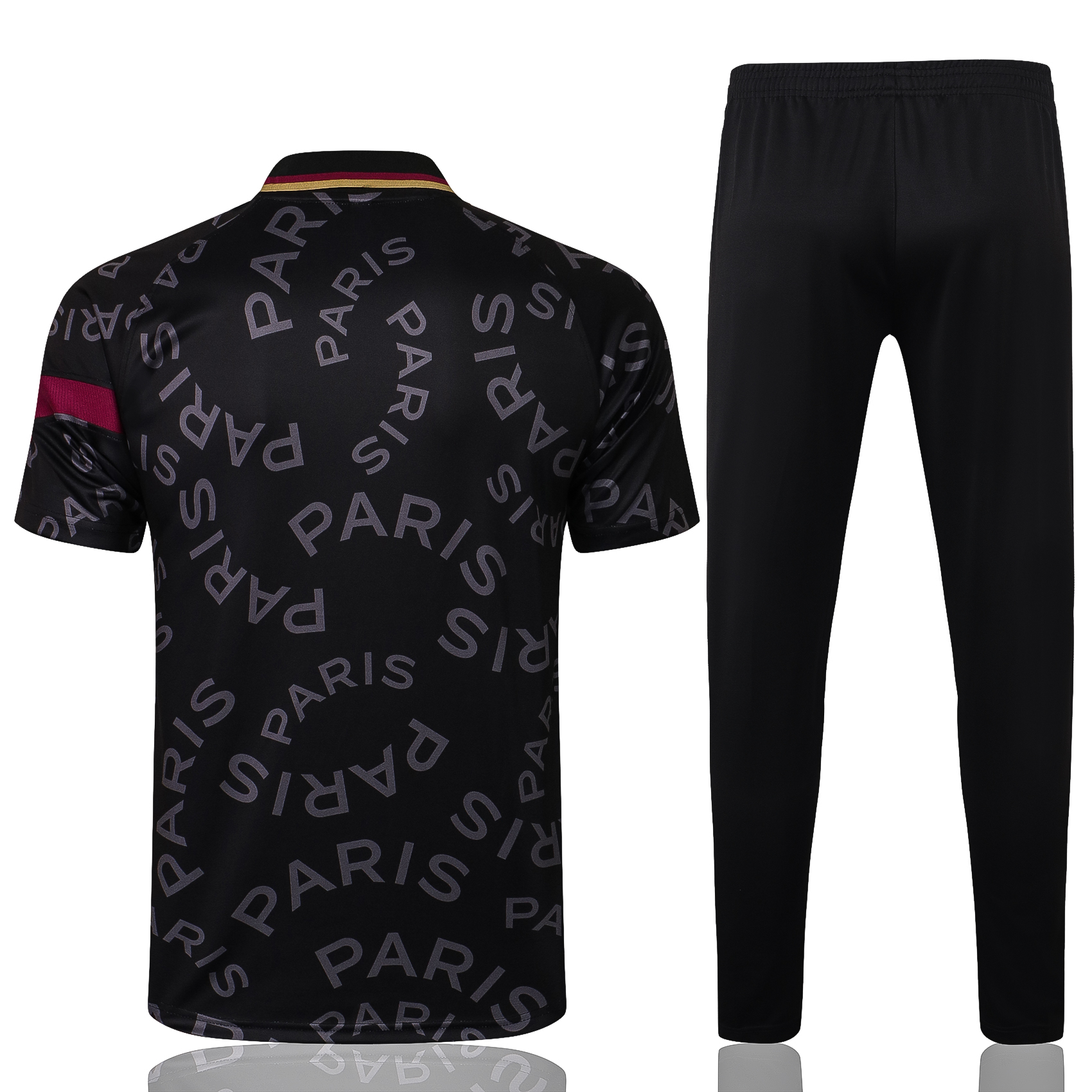 21-22 PSG Jordan Black Polo Training Tracksuit Thai Quality - leoleo123123