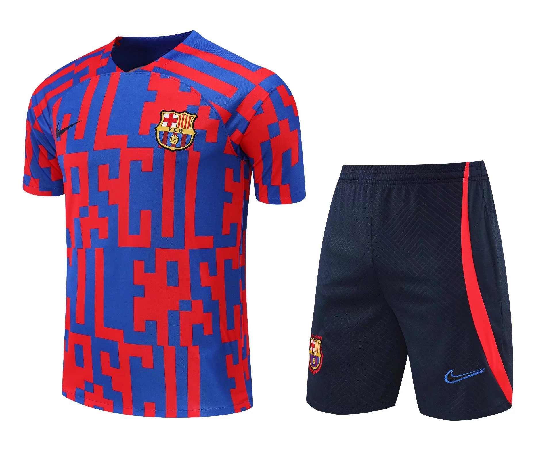 22/23 Barcelona Red Vest Training Tracksuit - leoleo123123