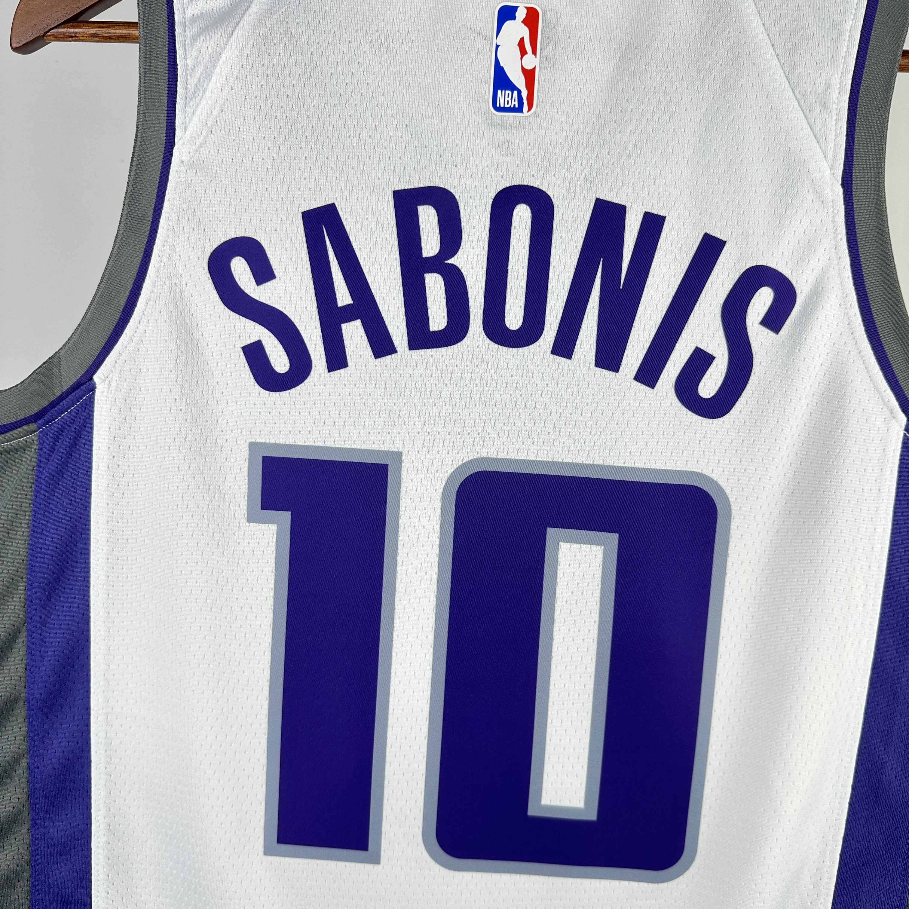 NBA Men 2023 Sacramento Kings White #10 SABONIS Jersey High Quality Name and Number Print - leoleo123123