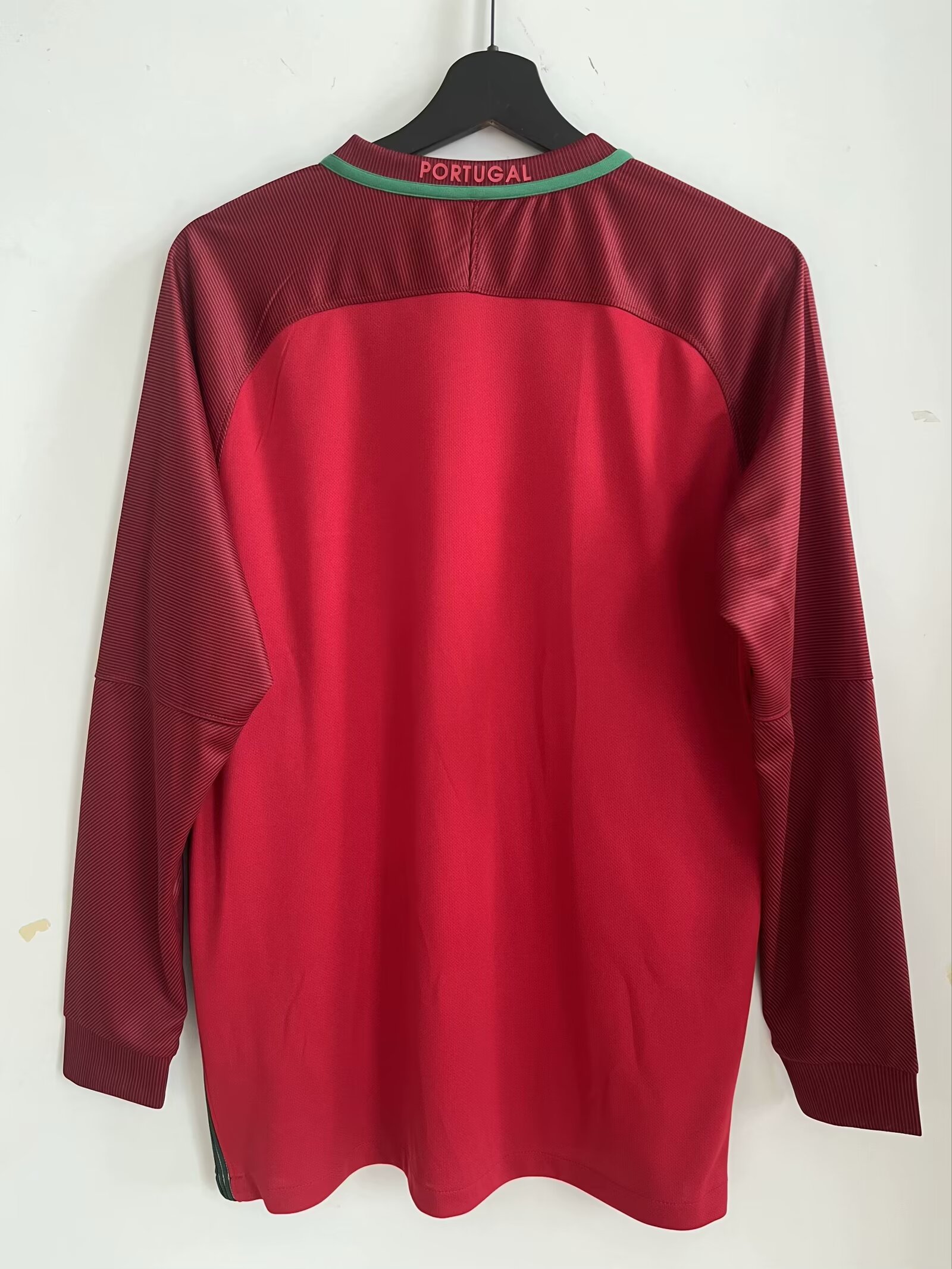2016 Portugal Home Retro Jersey Long Sleeve - leoleo123123