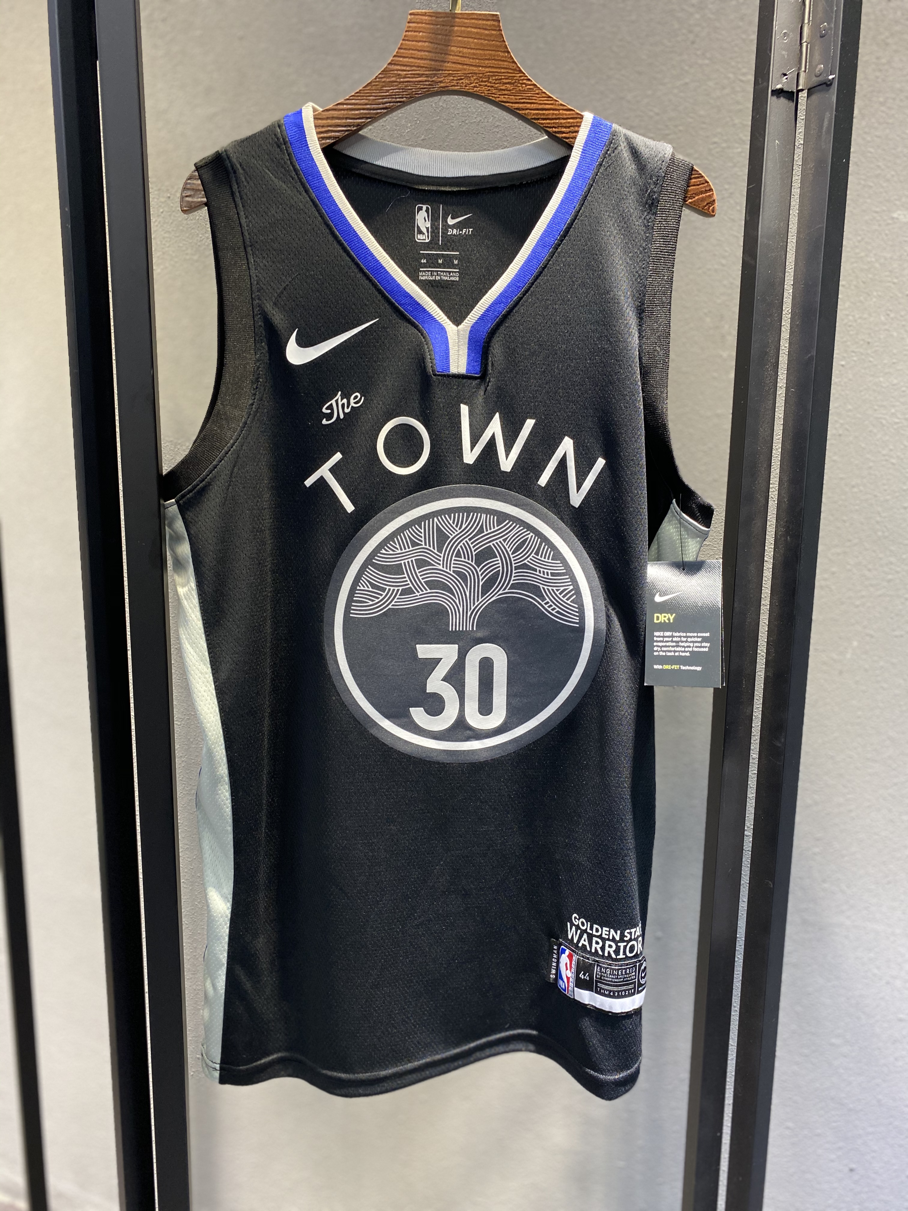NBA Men Golden State Warriors 19-20 Season Black #30 CURRY Jersey High Quality Name and Number Print - leoleo123123