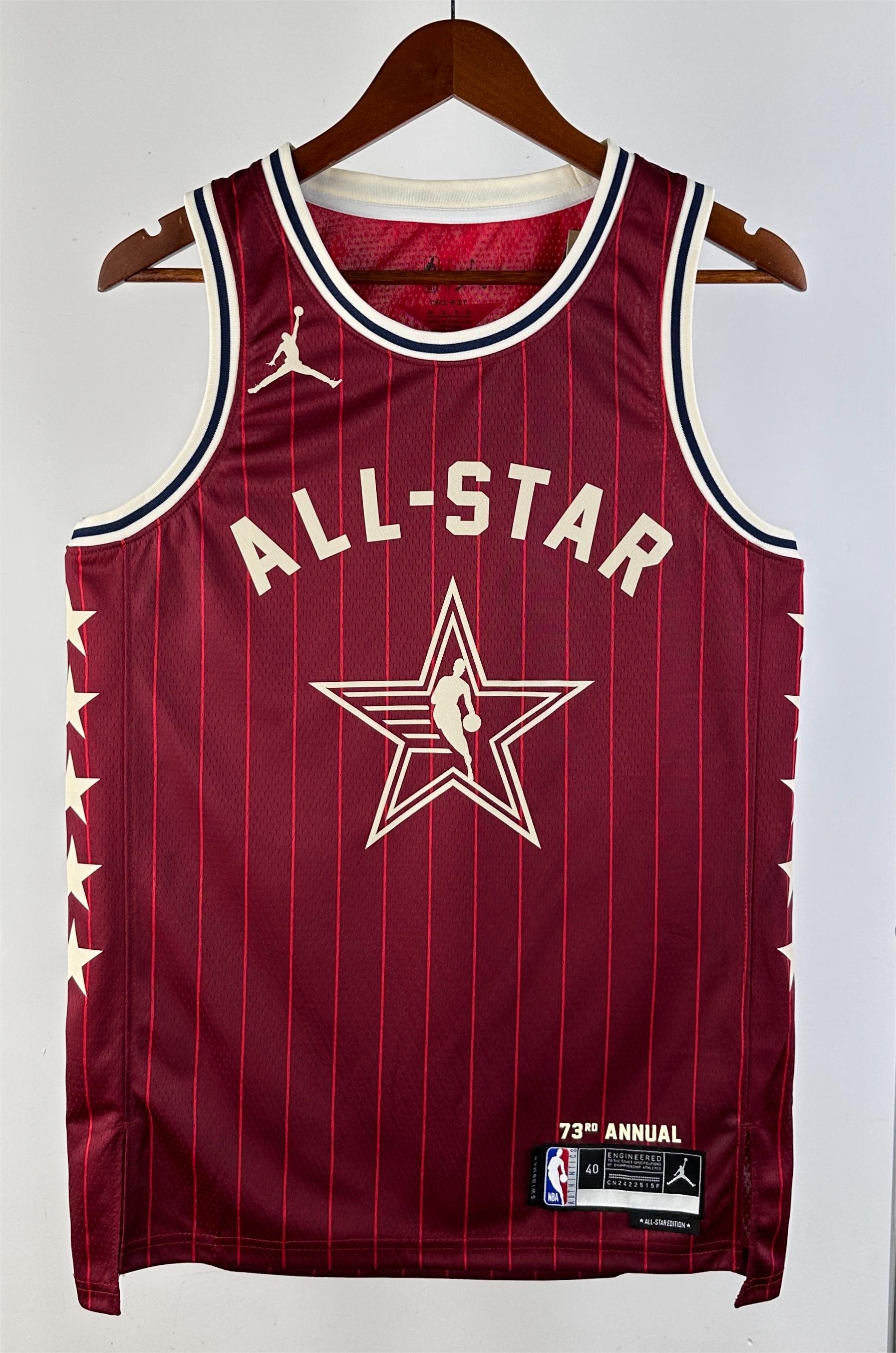 NBA Men 2024 Los Angeles Lakers All Stars Red #77 DONCIC Jersey High Quality Name and Number Print - leoleo123123