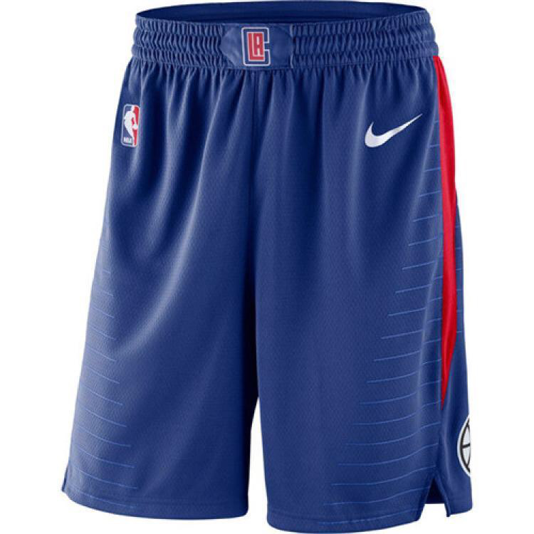 NBA Men Los Angeles Clippers Blue Pant Short High Quality Name and Number Print - leoleo123123