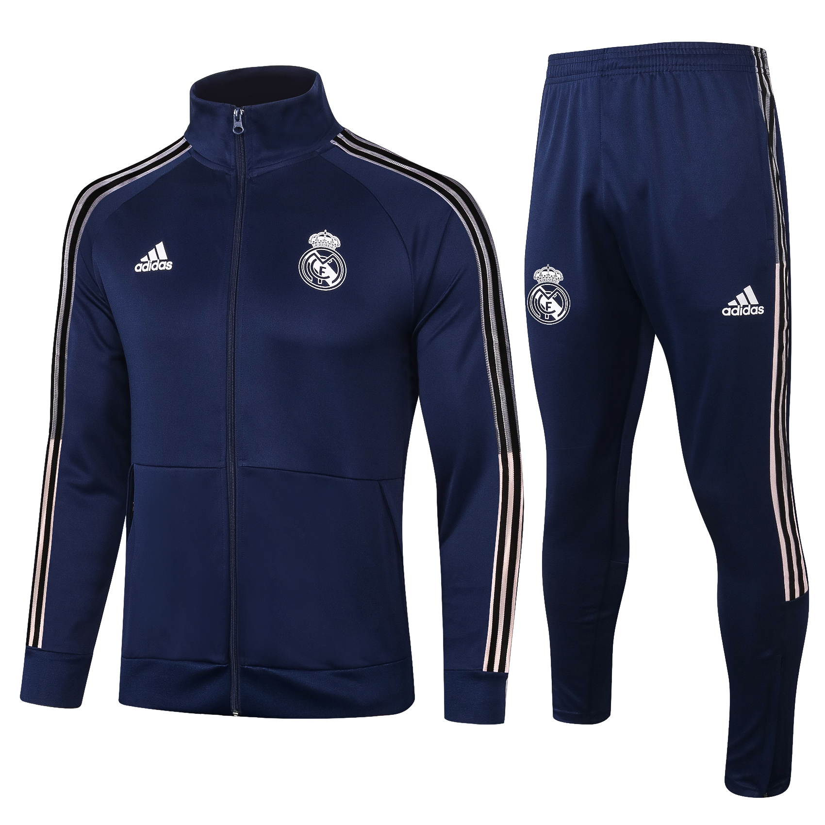 21-22 Real Madrid Dark Blue Jacket Tracksuit Thai Quality - leoleo123123