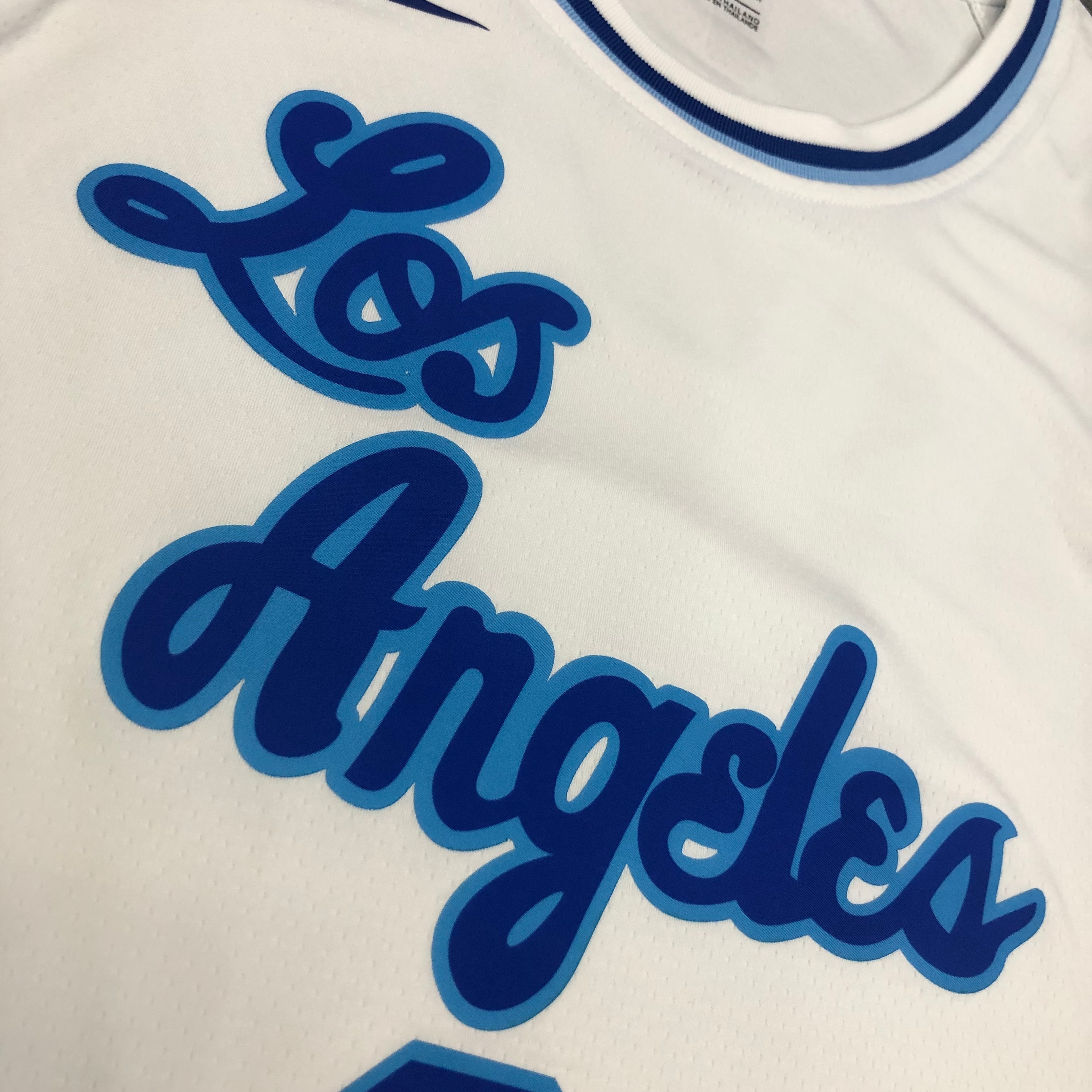NBA Men Los Angeles Lakers Retro in Latin #0 KUZMA white Round Neck Jersey High Quality Name and Number Print - leoleo123123