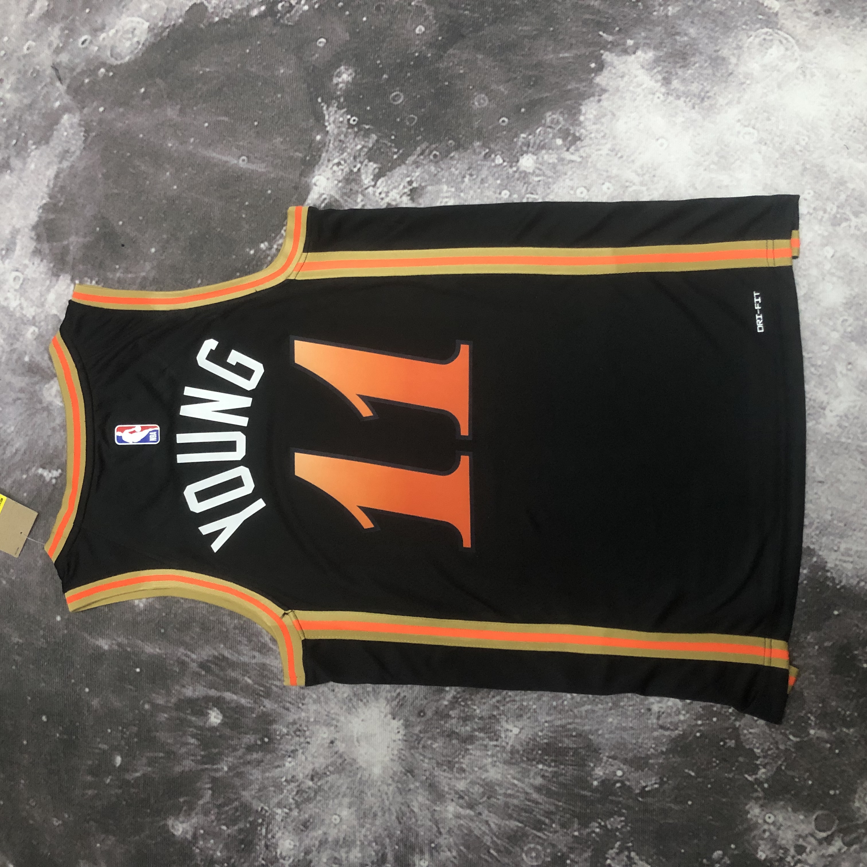 NBA Men 2023 Atlanta Hawks Black #11 YOUNG Jersey High Quality Name and Number Print - leoleo123123