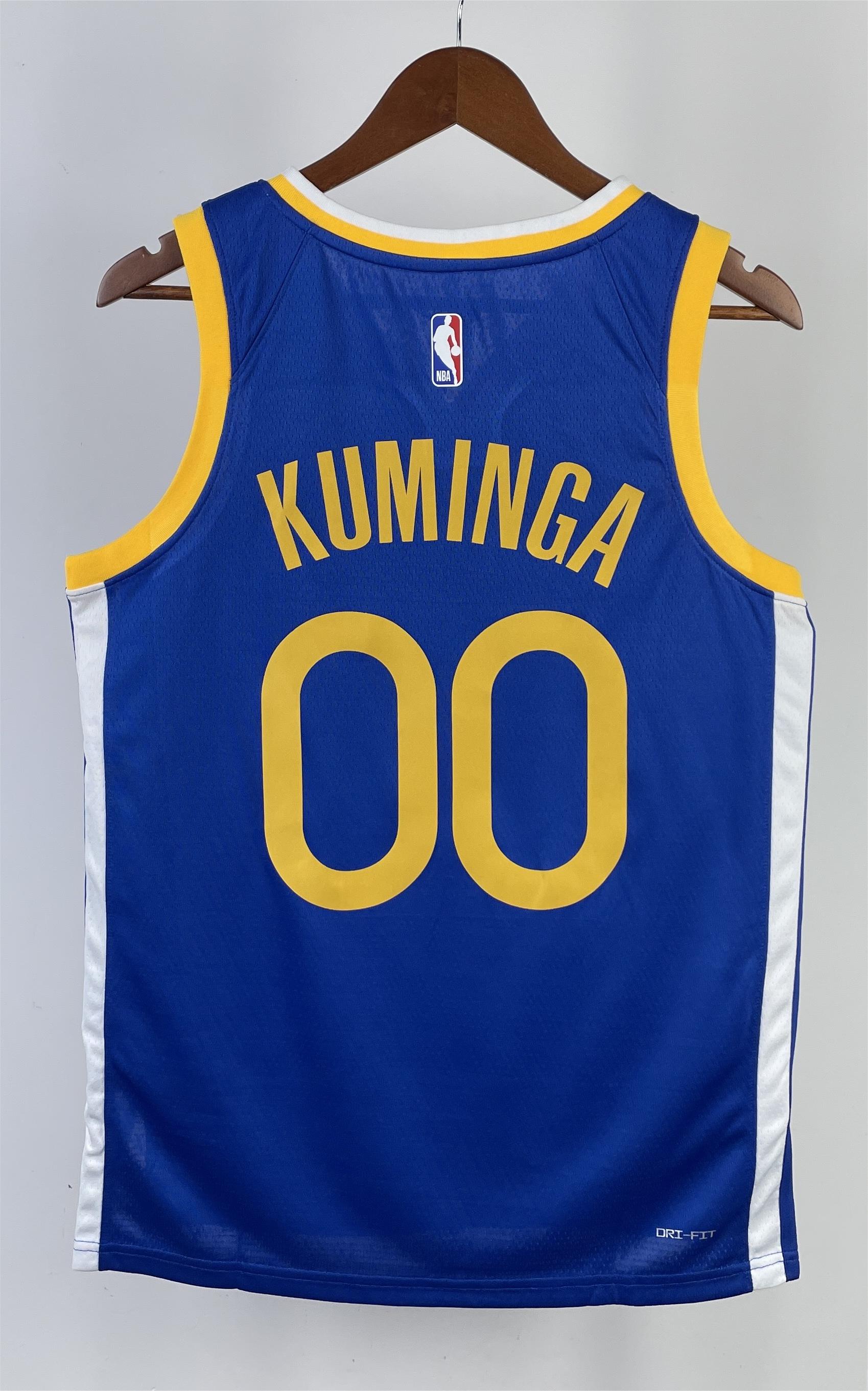NBA Men 2023 Golden State Warriors Blue #00 KUMINGA Swingman Jersey - leoleo123123
