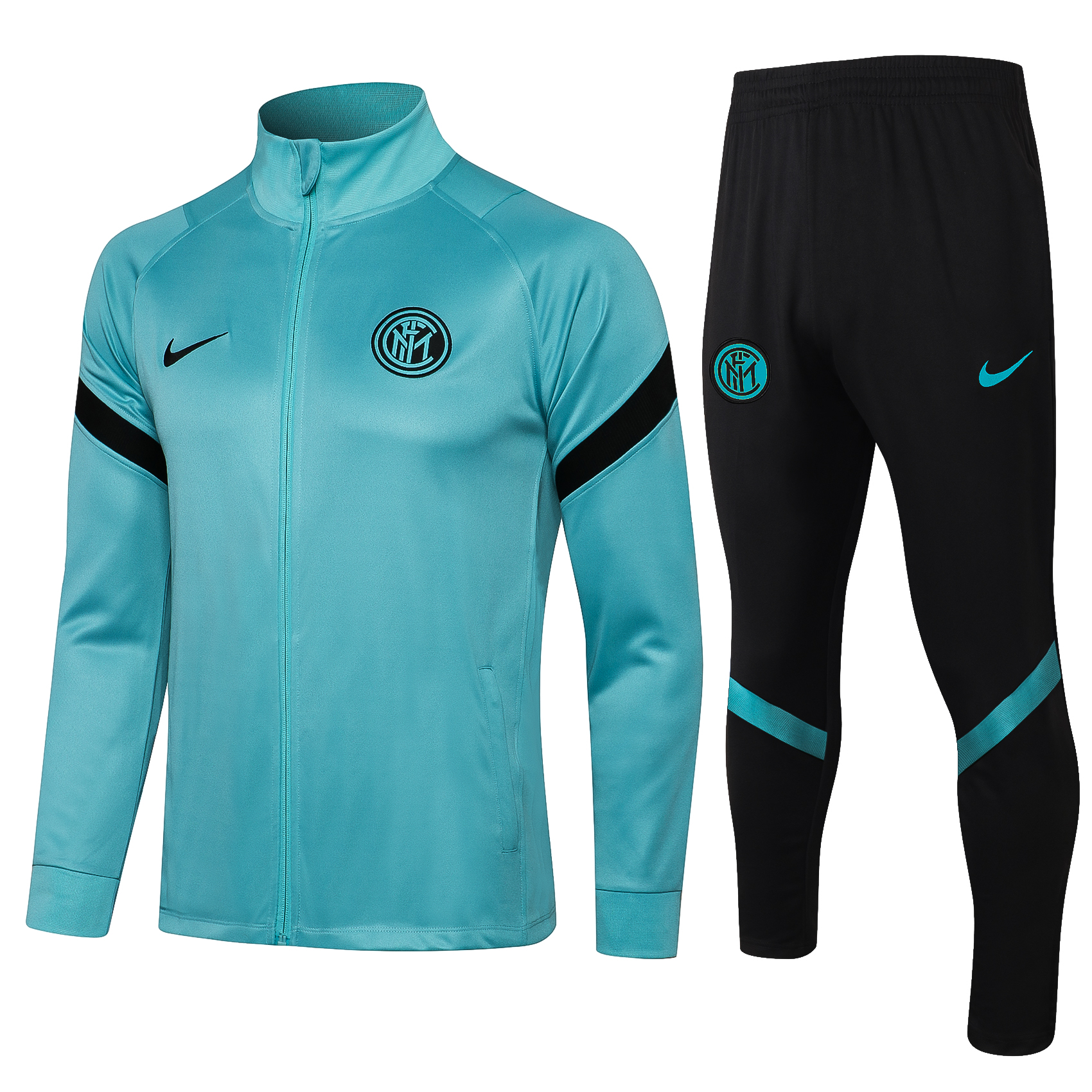 21/22 Inter Milan Sea Blue Jacket Tracksuit Thai Quality - leoleo123123