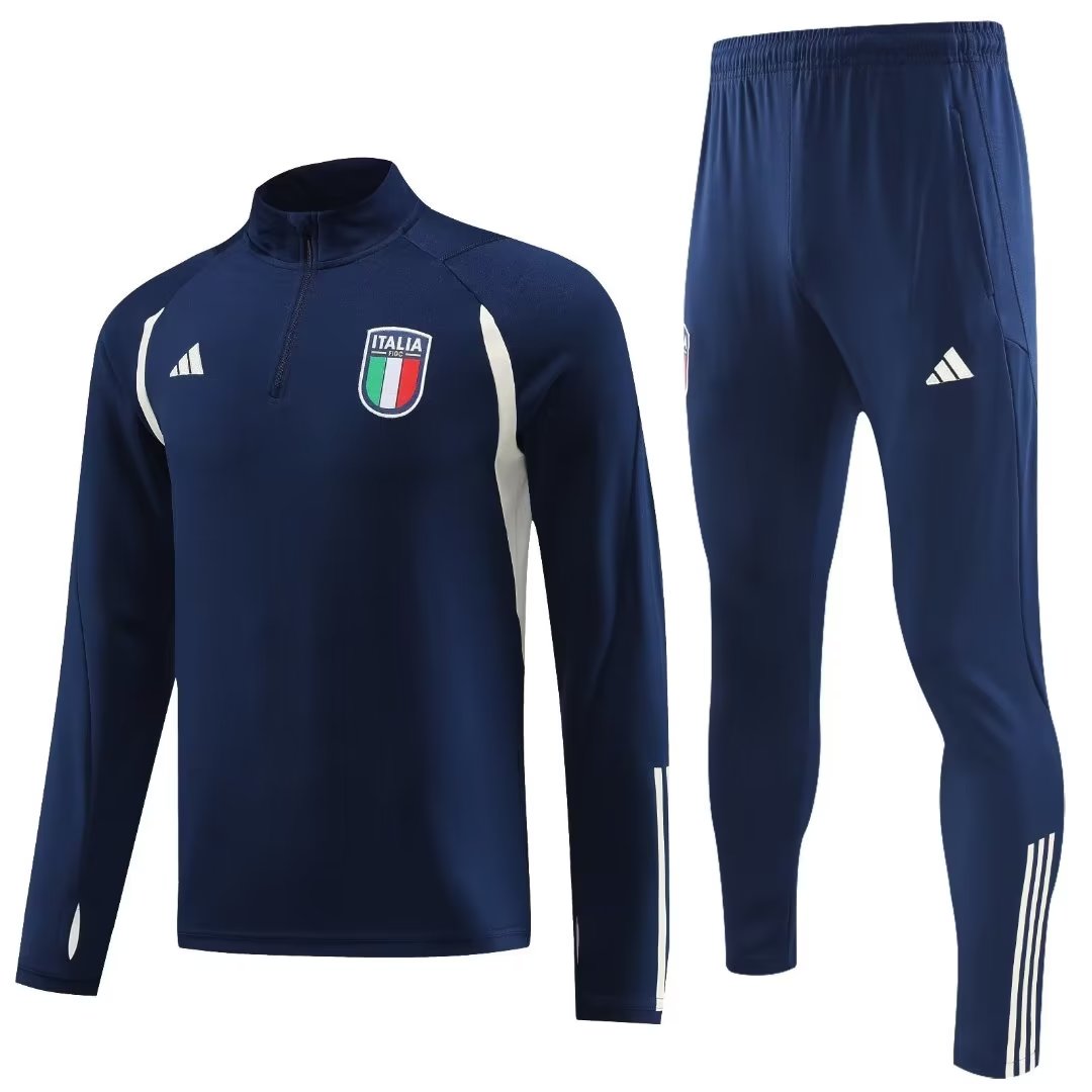 23/24 Italy Blue Sweater Tracksuit Thai Quality - leoleo123123